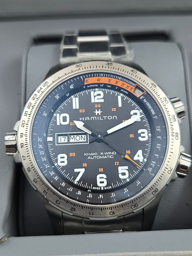 Hamilton Khaki X-Wind Automatic Chronograph Stainless Steel Men’s Watch Never Worn Full Set (1 of 11)