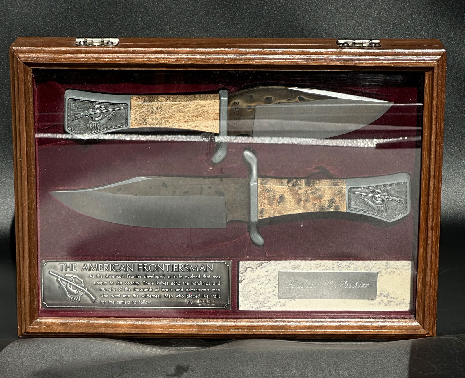 VTG CUTCO AMERICAN FRONTIERSMAN OLEAN NY BOWIE KNIFE SET - ANTIQUE/OLD COLLECTION (1 of 6)