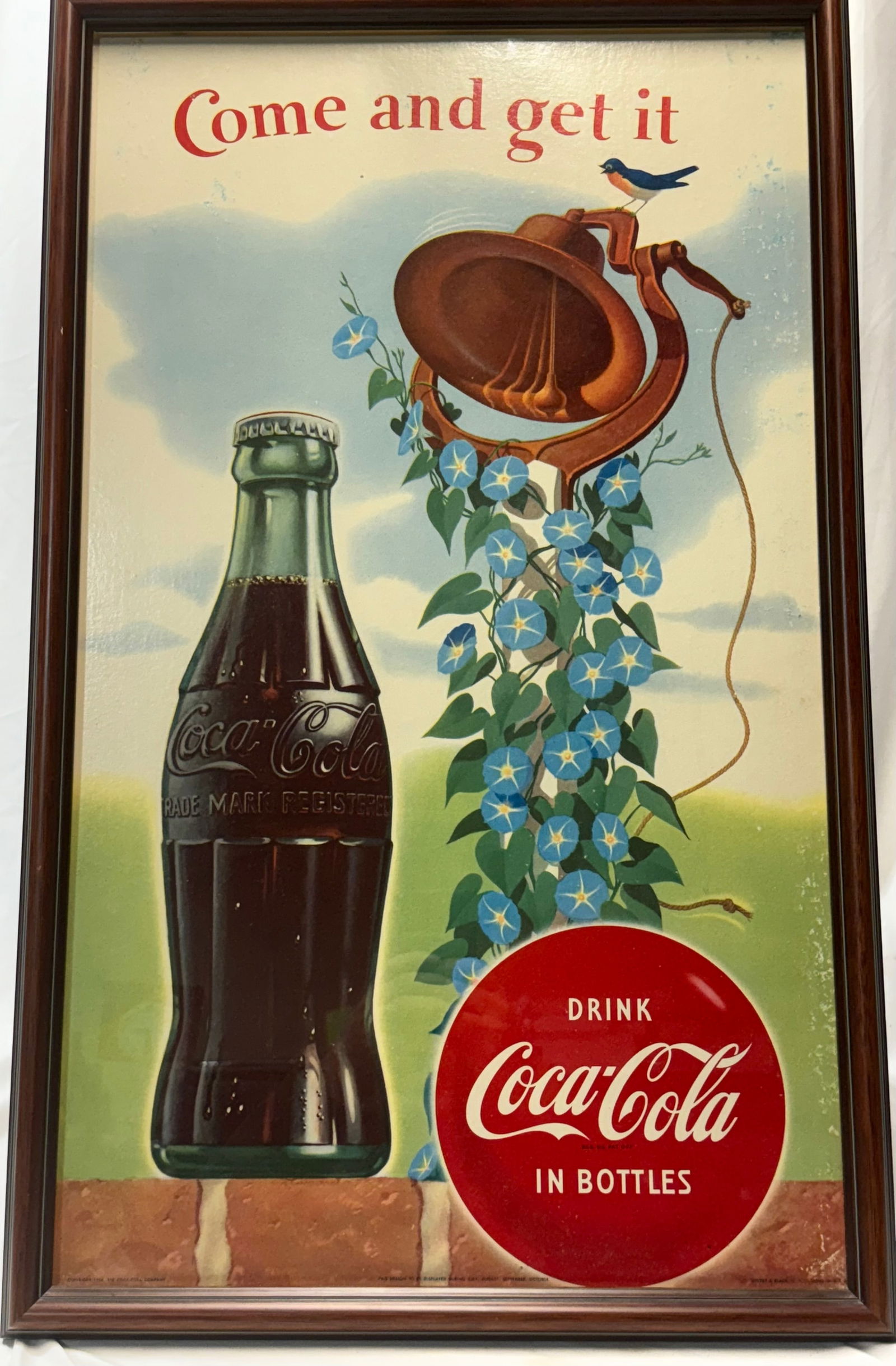 Framed Coca-Cola “Come and Get It” Advertising Poster (1 of 5)