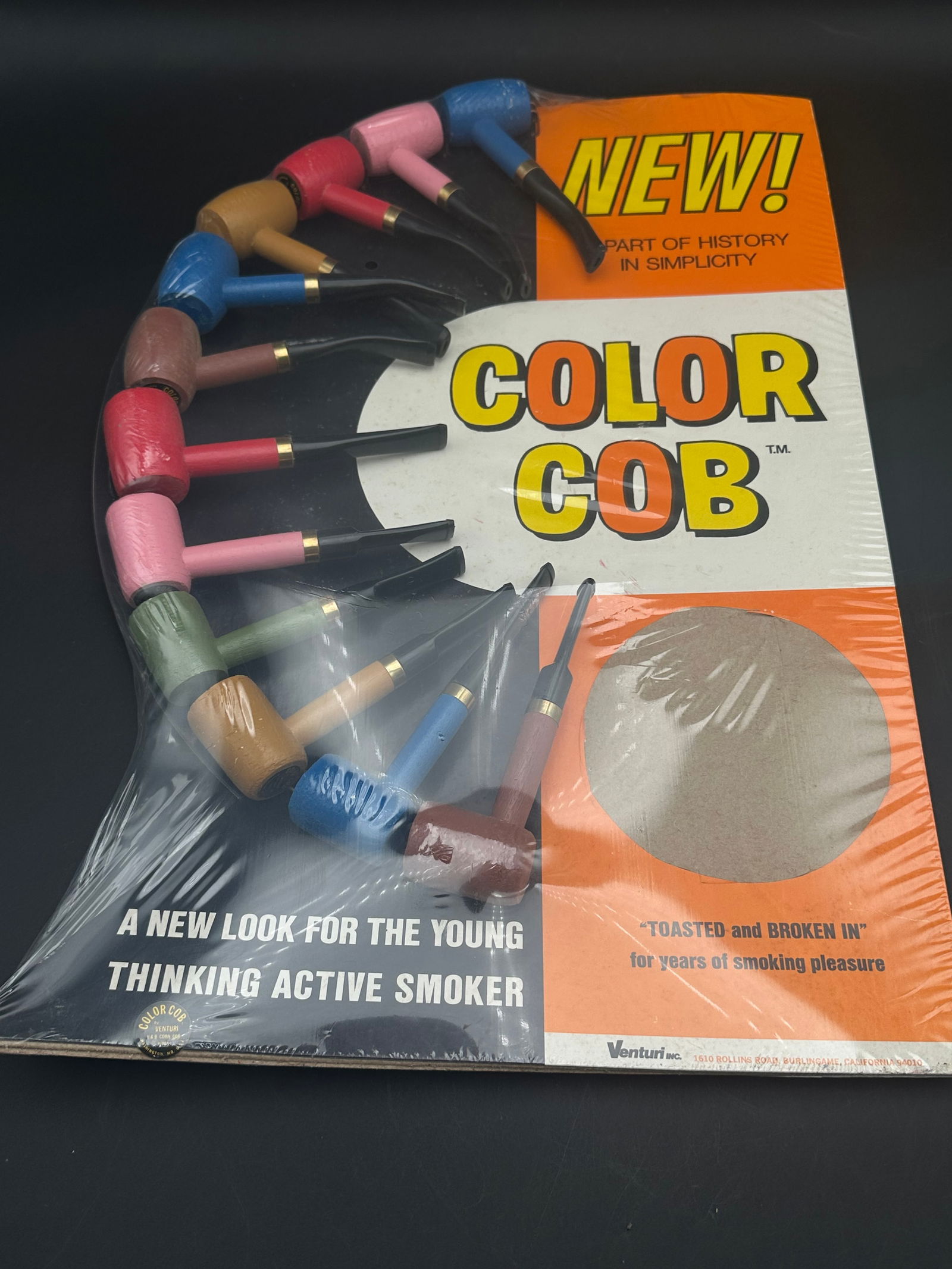 Vintage Venturi “Color Cob” Pipe Display, Sealed (1 of 7)
