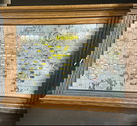 Vintage Howard Miller World Time Zone Wall Clock: Vintage Howard Miller World Time Zone Wall Clock