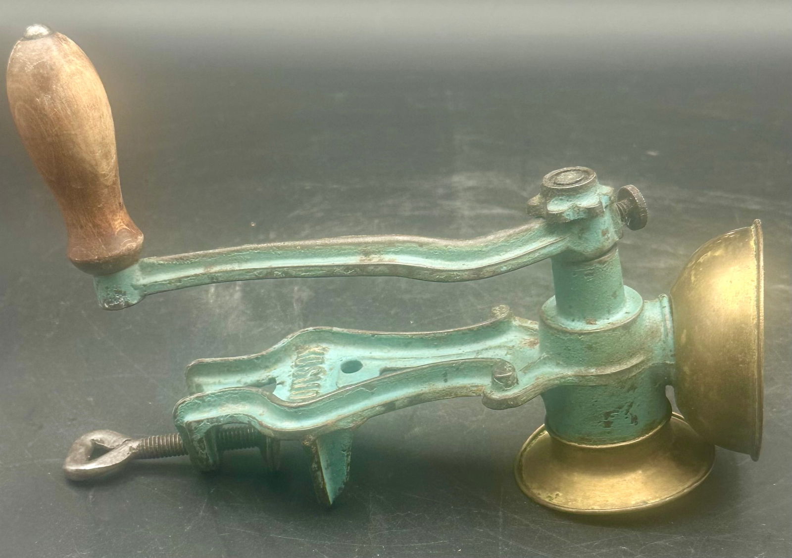 Antique “Kosmos” Brass & Cast Iron Spice Nutmeg Grinder (1 of 10)