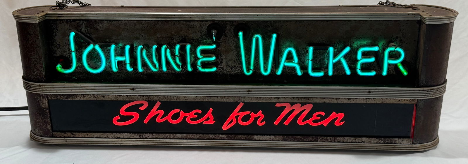 Vintage Johnnie Walker "Shoes for Men" neon sign. (1 of 14)
