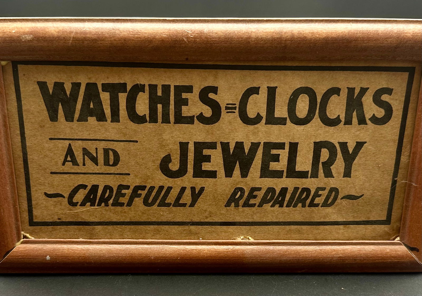 Vintage Watch, Clock & Jewelry Repair Shop Sign (1 of 7)