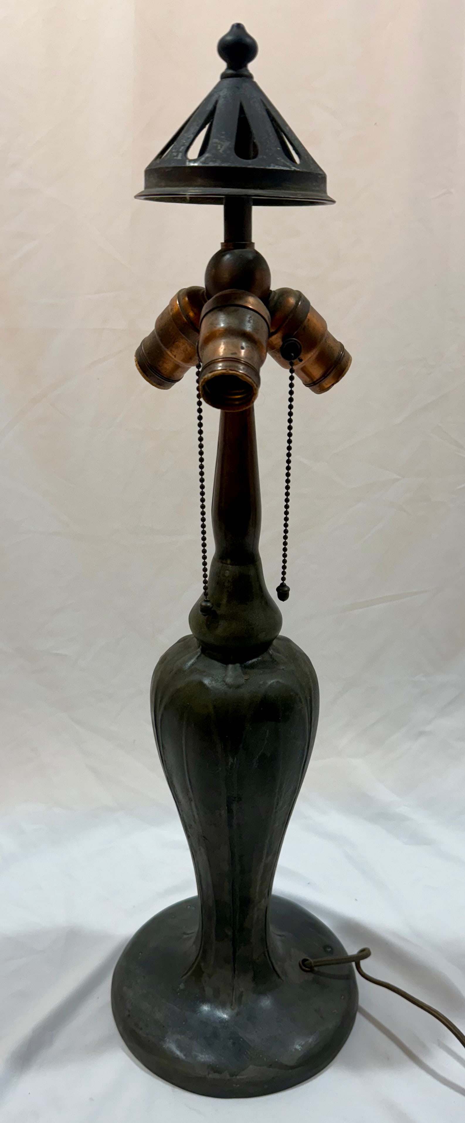 Antique brass Mint Handel Lamp Base (1 of 10)