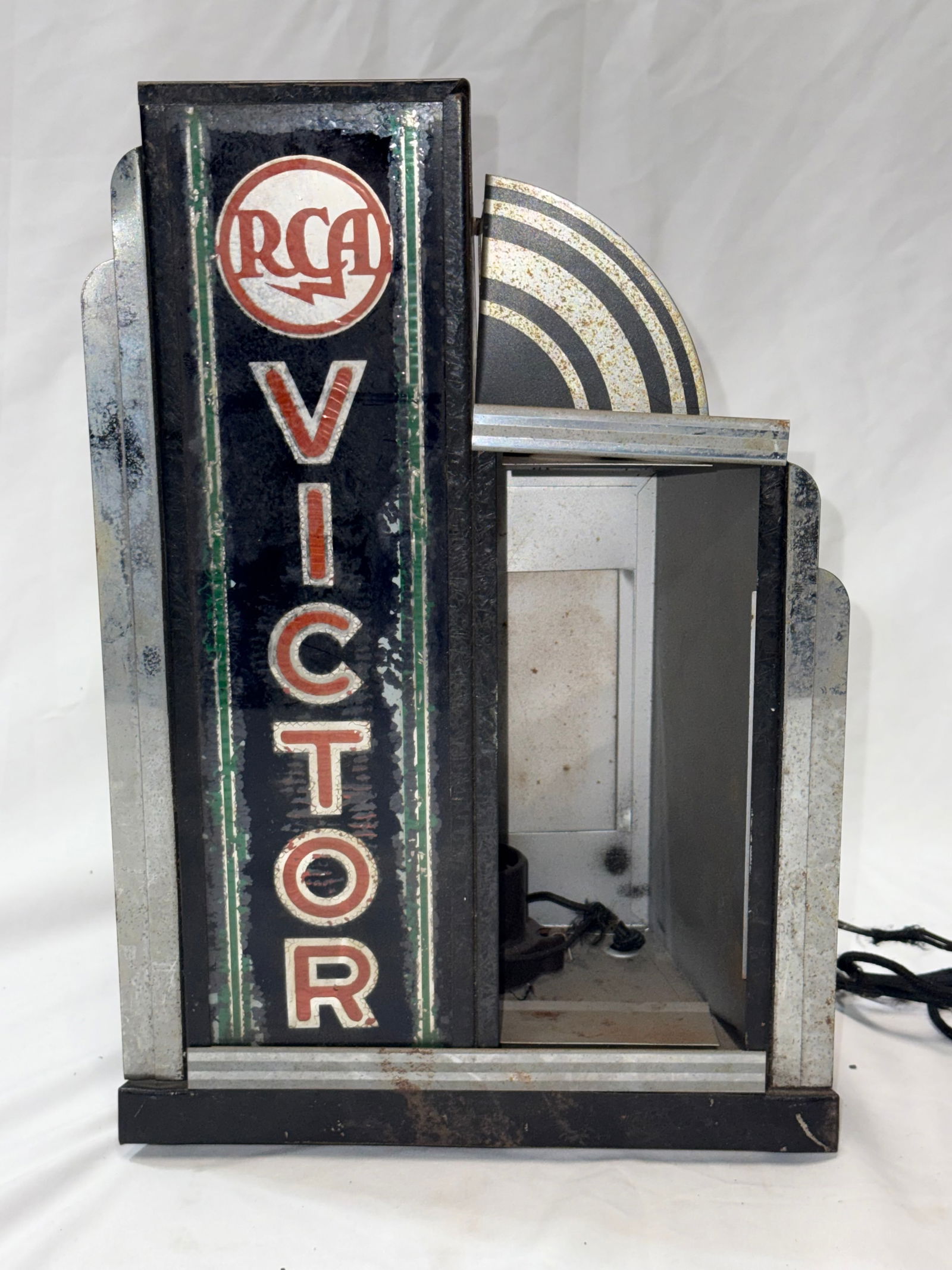 vintage RCA Victor records electric light-up sign (1 of 10)