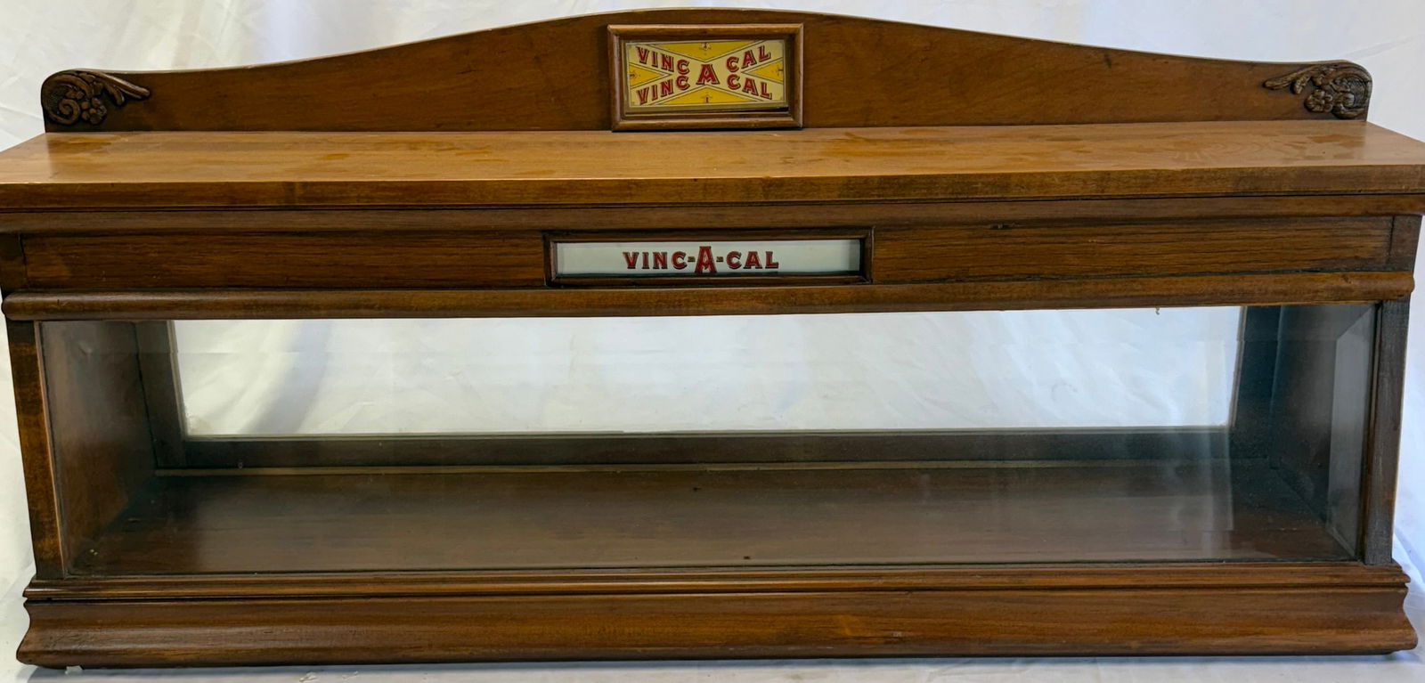 Antique Cigar Humidor Advertising "VINC-A-CAL" Cigars For A Cigar Or Dry Goods Store Circa 1910 (1 of 10)