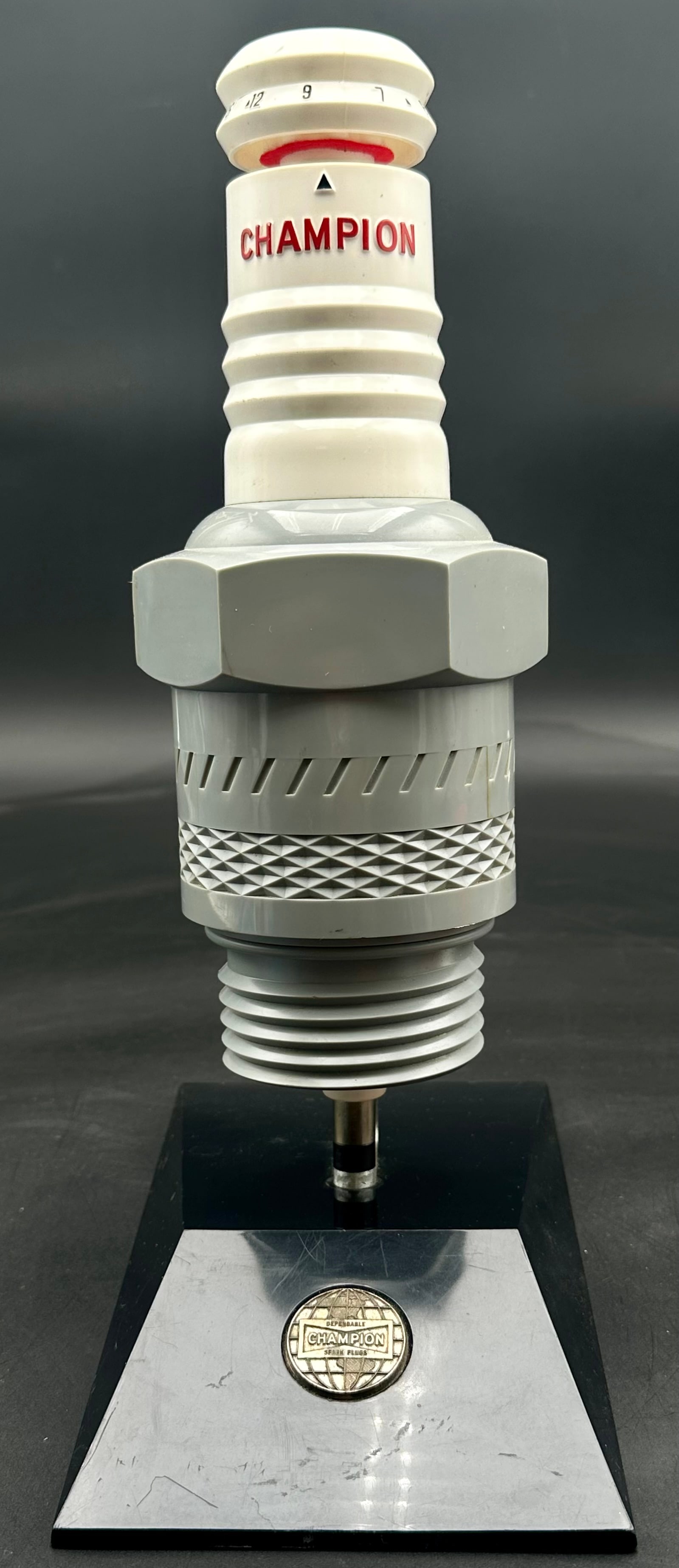 Vintage Champion Spark Plugs Oversized Display Model Radio – “Dependable Champion” Dealer (1 of 7)