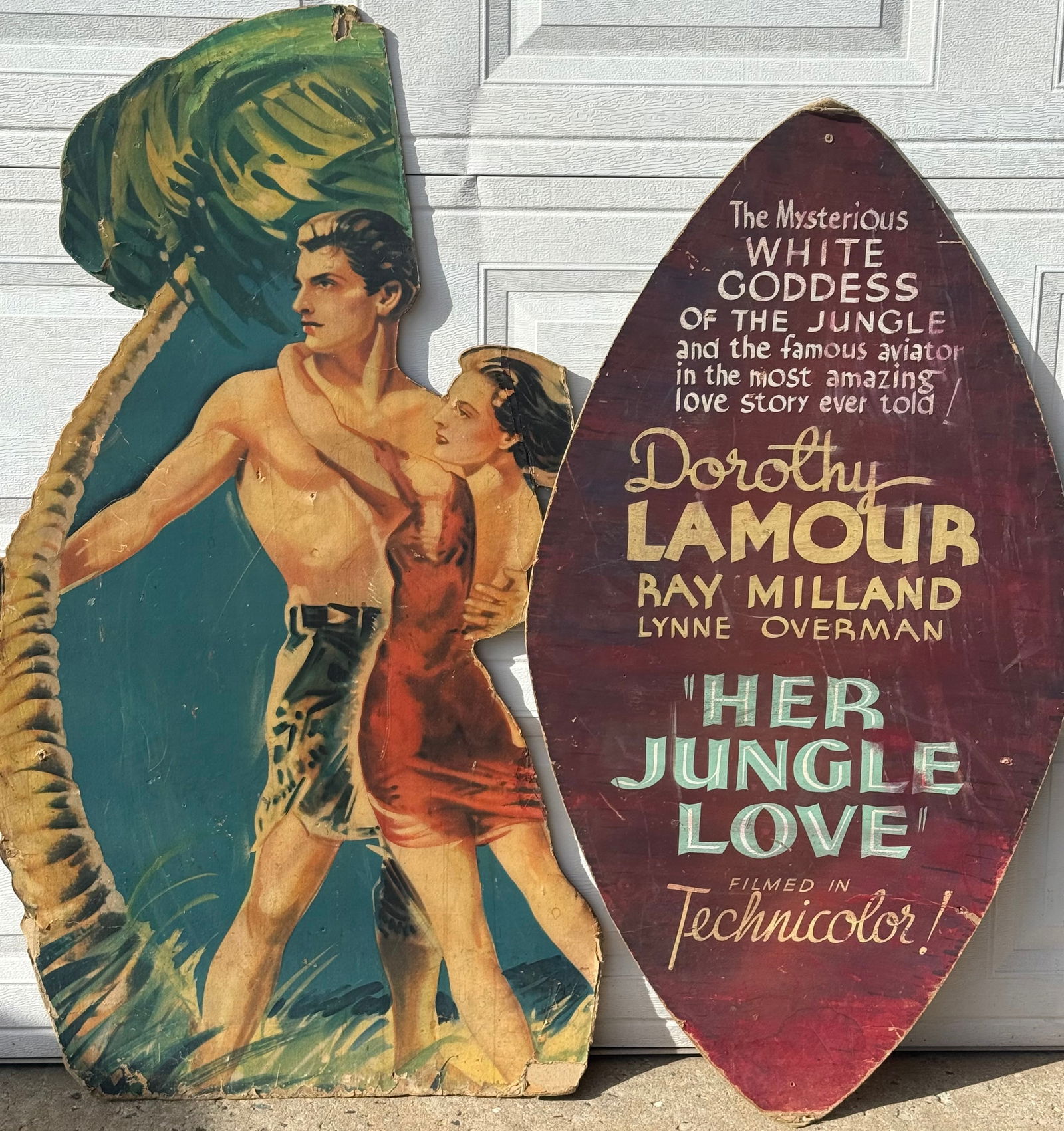 Movie poster for the 1937 film Her Jungle Love Doroth Lamour, Ray Milland, Lynne Overman (1 of 12)
