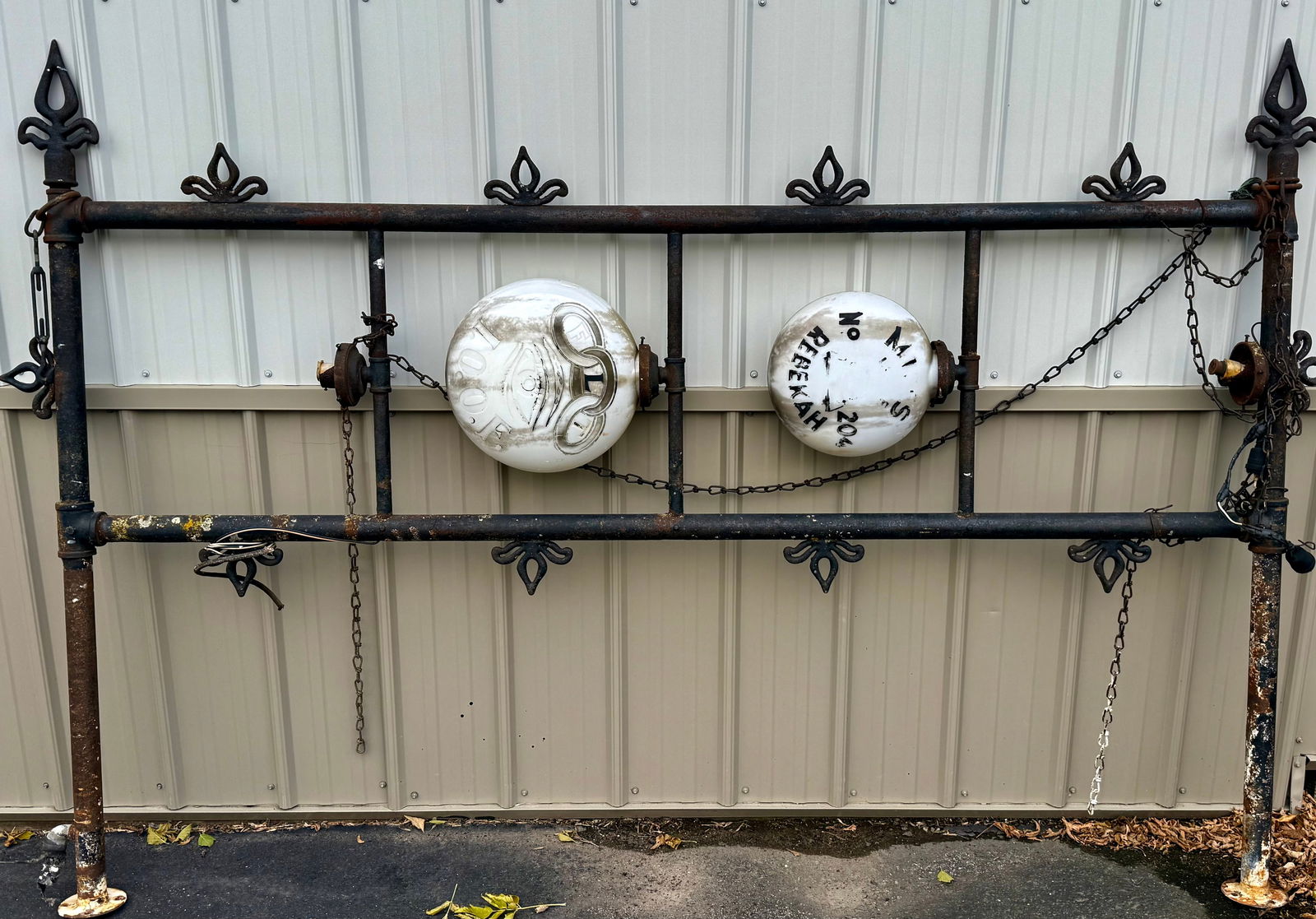 Masonic Lodge International Order of Oddfellows Rebekah sign from Miles Iowa (1 of 11)