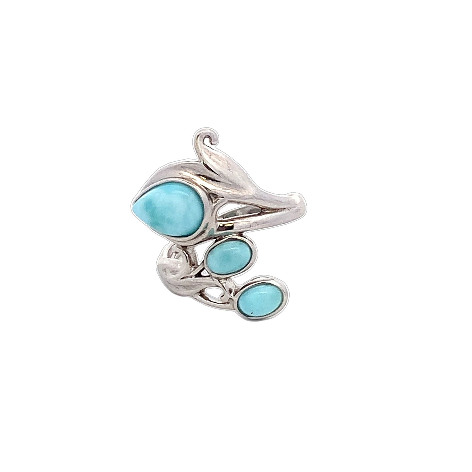 Natural Dominican Larimar 925 Solid Sterling Silver (1 of 6)