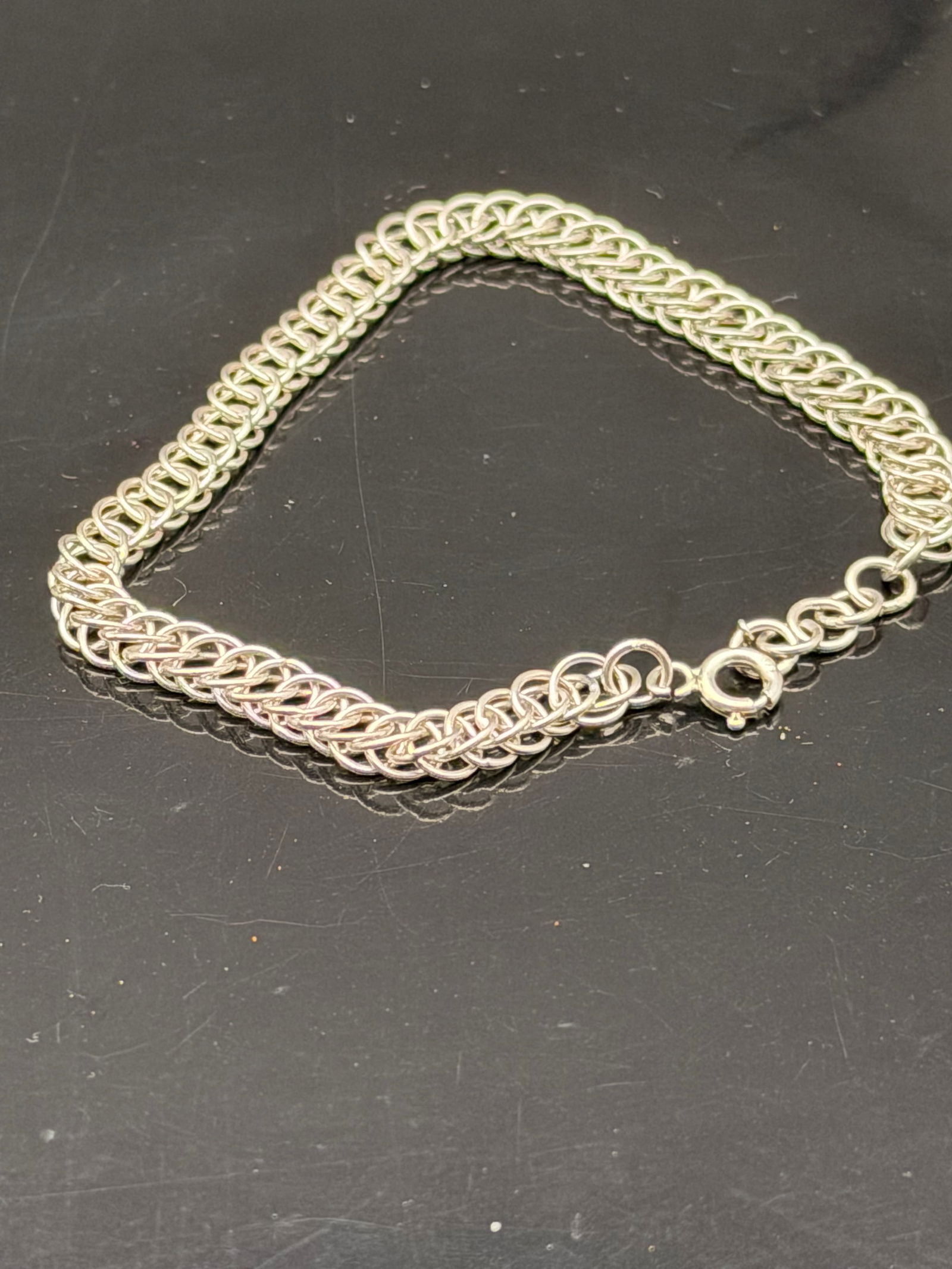 Trendy Silver Bracelet Lot – 5-Piece Set with Charms, LOVE Design & Chain Styles (1 of 18)