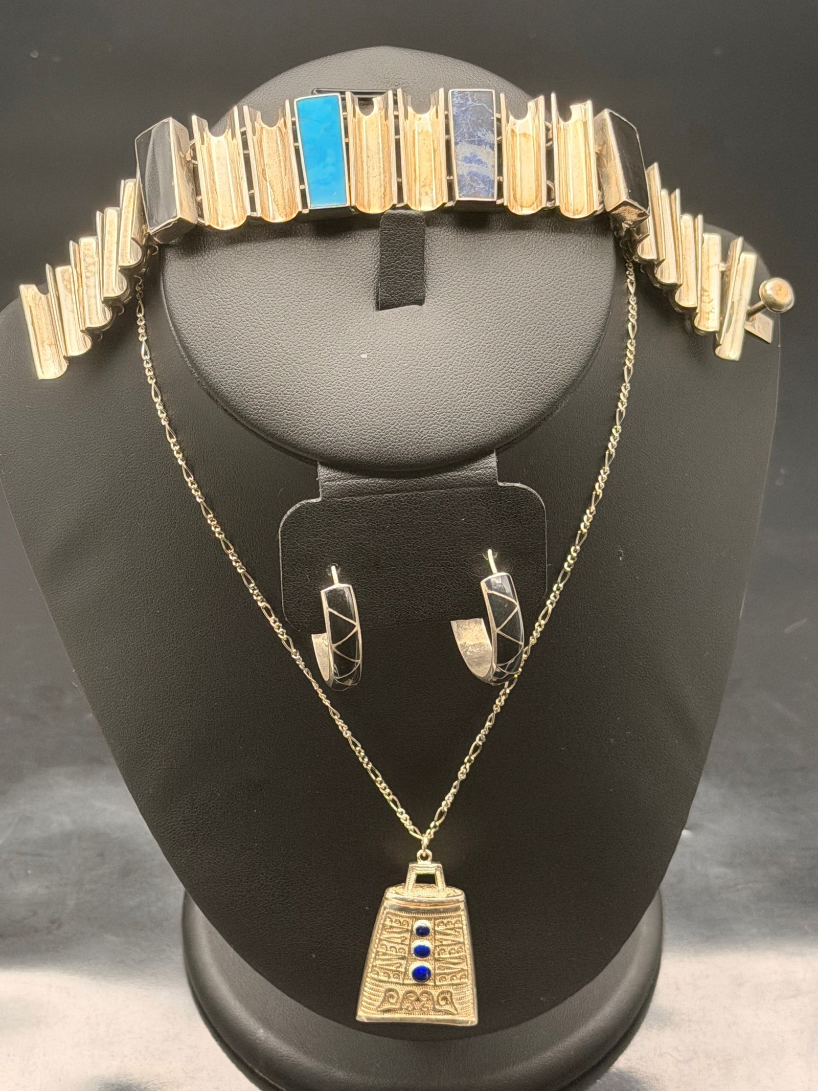 Vintage Mexico 925 Sterling Silver Set (1 of 12)