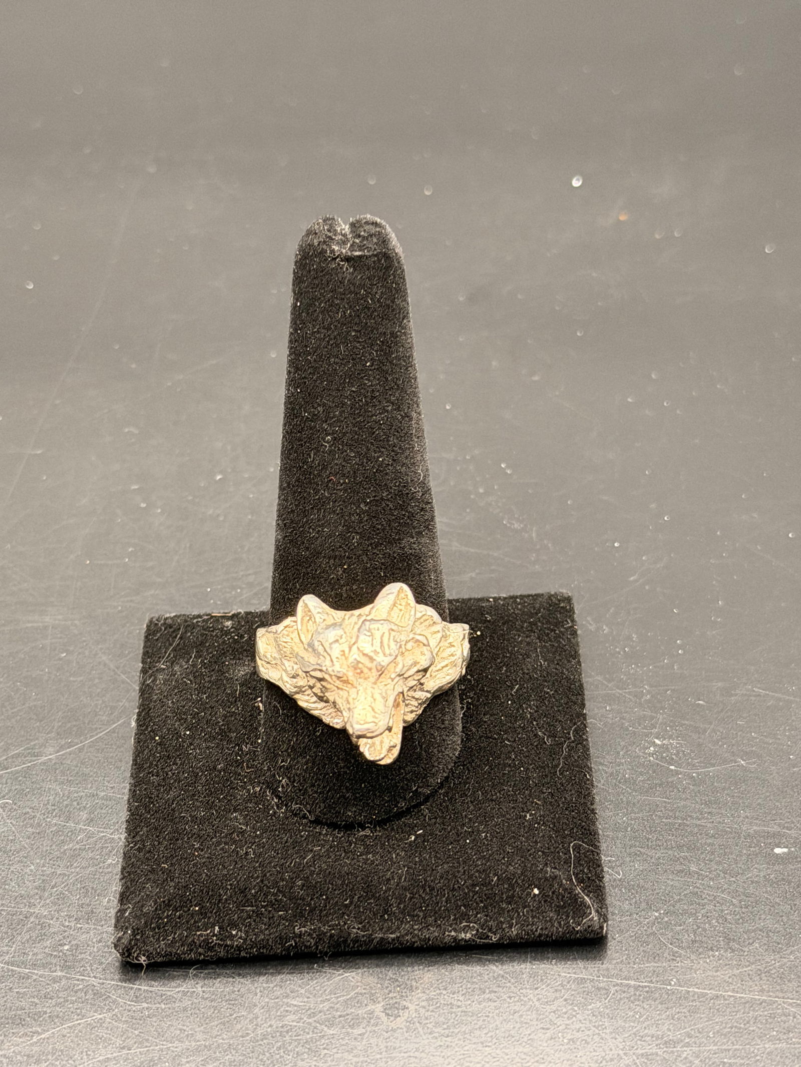 Vintage Wolf Head Ring – Solid Sterling Silver, 3D Sculpted Design, Bold Statement (1 of 7)