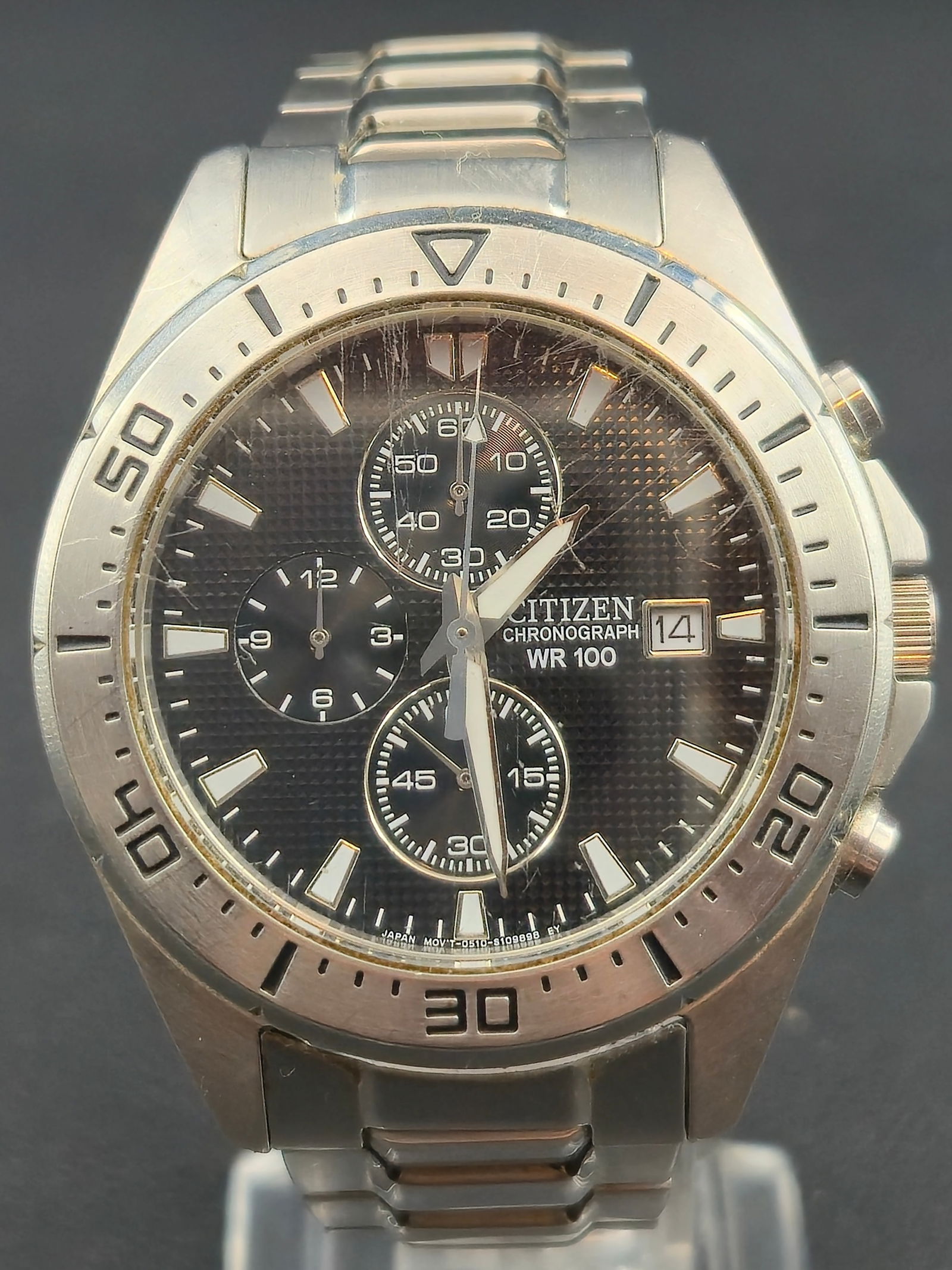 Citizen Chronograph WR100 Stainless Steel Men’s Watch (43mm, Cal. 0510) (1 of 11)