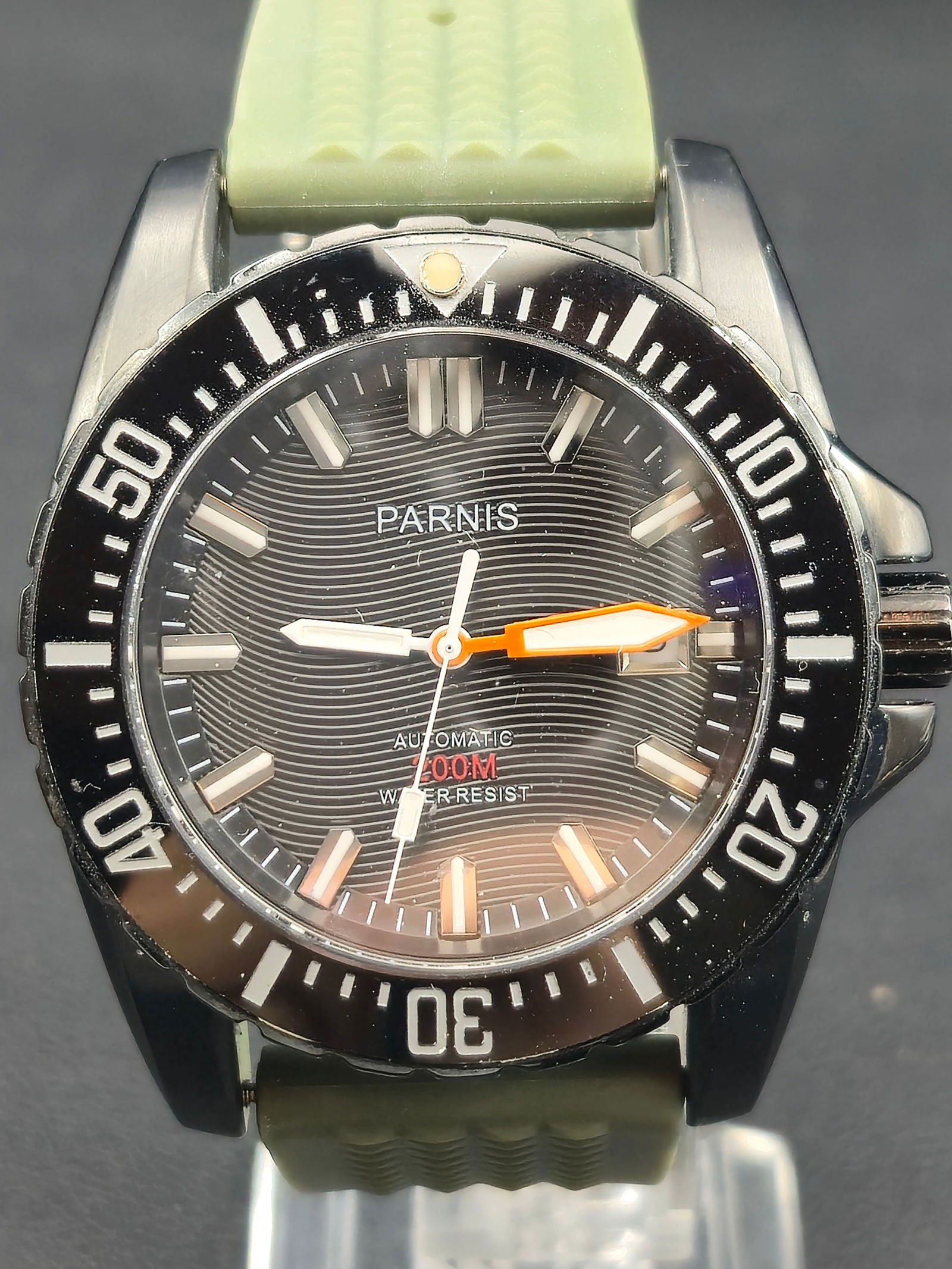 Parnis PA6007 Automatic Diver 200M 46mm Black PVD NOS (1 of 10)