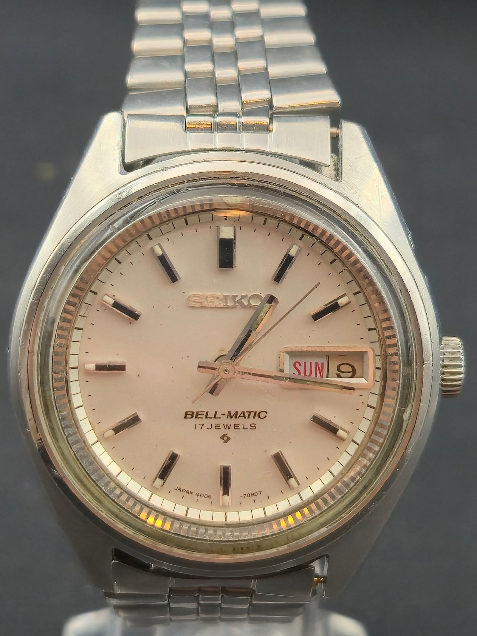 Seiko Bell-Matic 4006-7028 38 mm Automatic Alarm Watch – Runs (1 of 12)