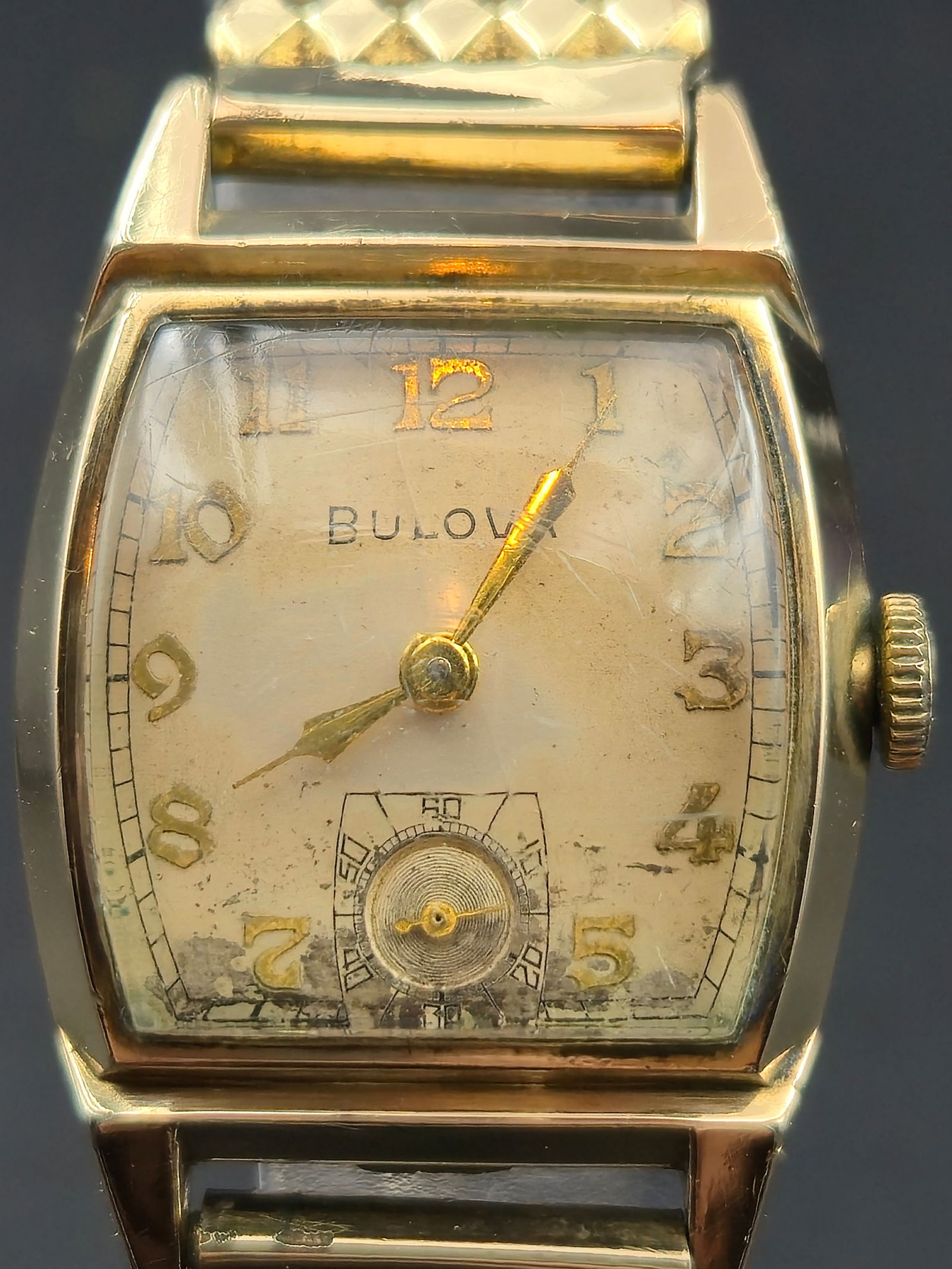Bulova 10BT 25 mm 17J Manual Wind 10K Rolled Gold Plate Tank Watch (1953) – (1 of 11)
