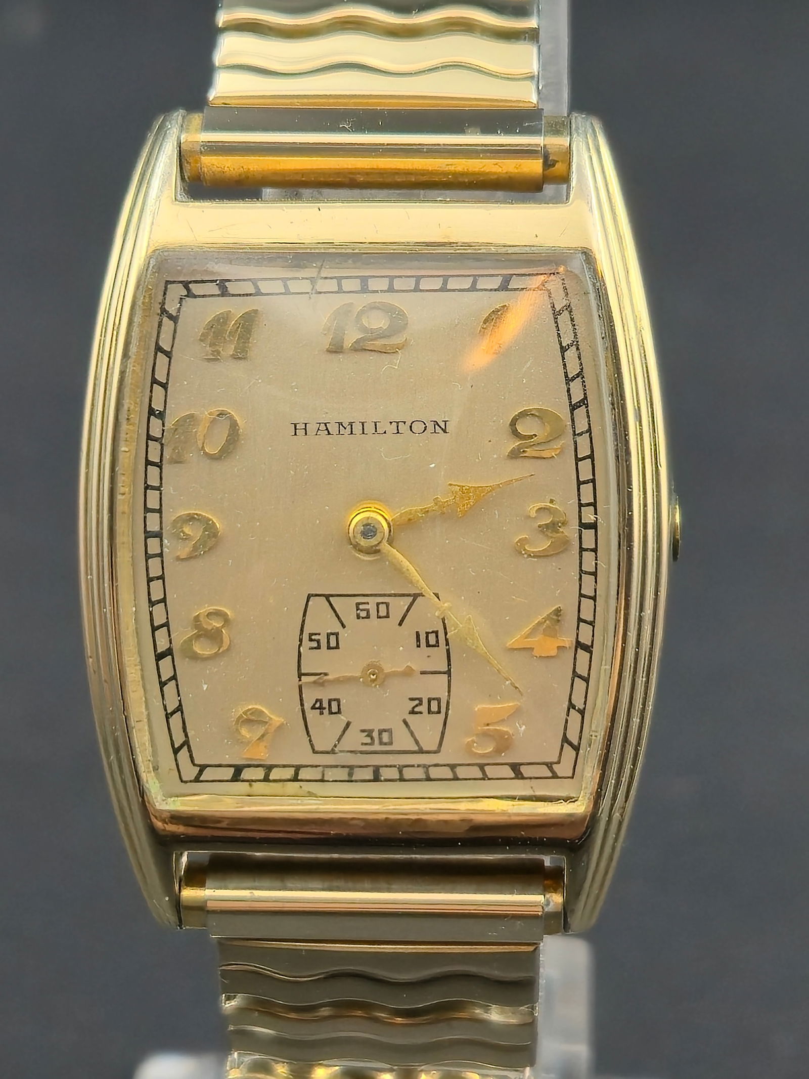 Hamilton Glenn 14K Gold-Filled Tonneau 27 mm Manual-Wind Wristwatch (c.1940s, Cal. 987E 17J) – (1 of 11)