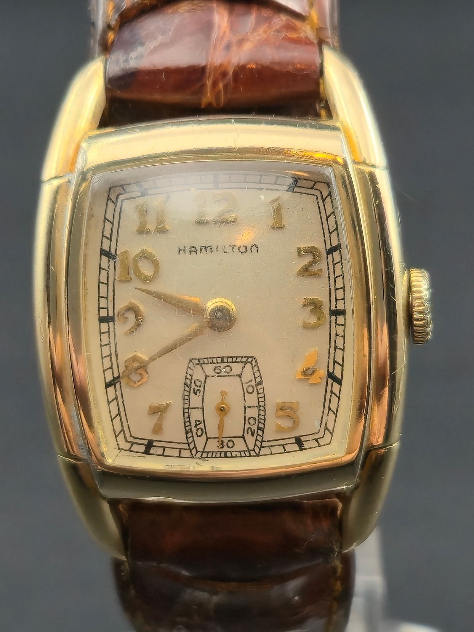 Hamilton Gladstone 10K Gold-Filled Tonneau Wristwatch (c.1939, Cal. 987A 17J (1 of 10)