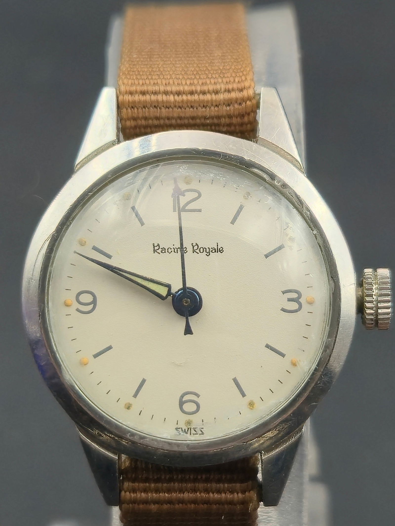Racine Royale 17J Swiss Manual Wind Watch 23 mm Incabloc Antimagnetic Runs (1 of 10)