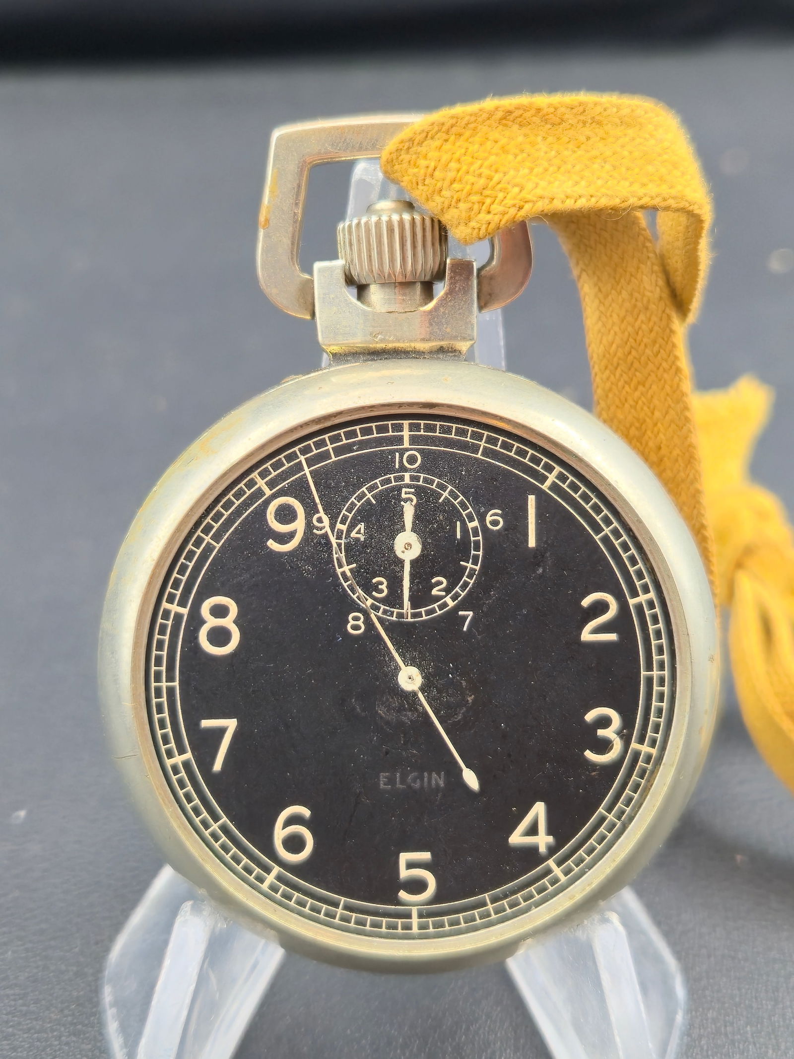 WWII Elgin Type A-8 U.S. Army Air Forces Stopwatch – 15 Jewel Cal.581 Navigator Timer (1 of 11)