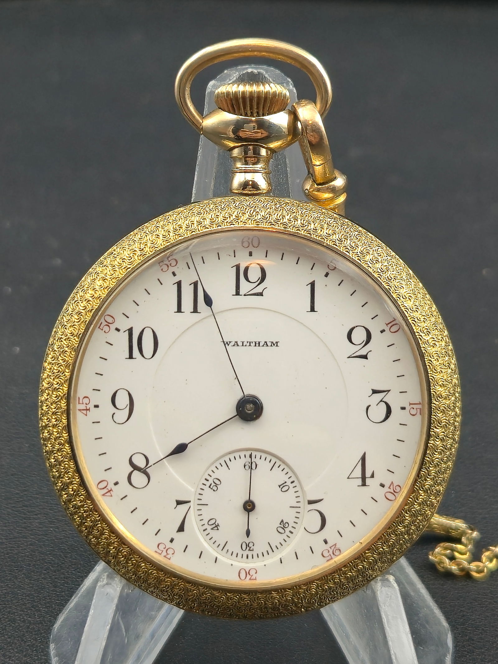 1913 Waltham Grade 625 16s 17j • 14K Gold-Filled Commander Case • Running • Original (1 of 15)