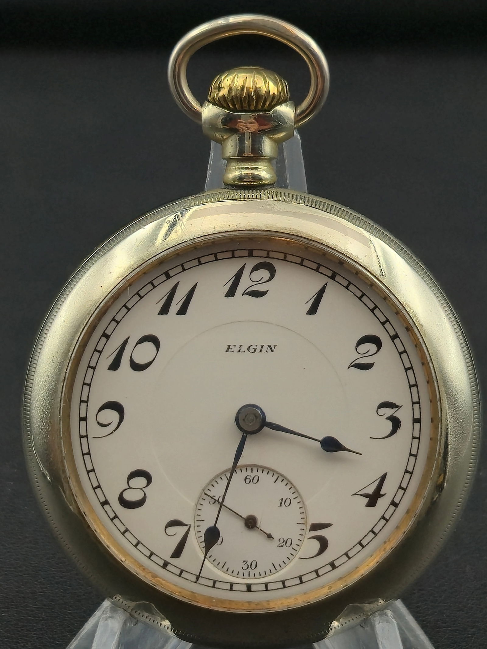 1895 Elgin G.M. Wheeler 18s 17J Grade 44 Full-Plate Pocket Watch Running (1 of 7)