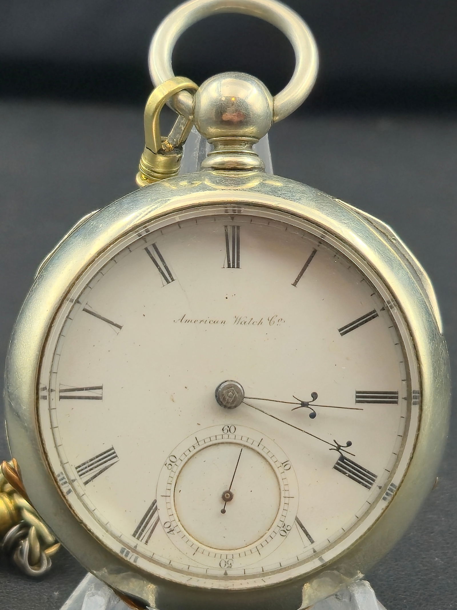 1871 Waltham Wm. Ellery Model 1857 18s Key-Wind Pocket Watch w/Chain & Key – Running (1 of 11)