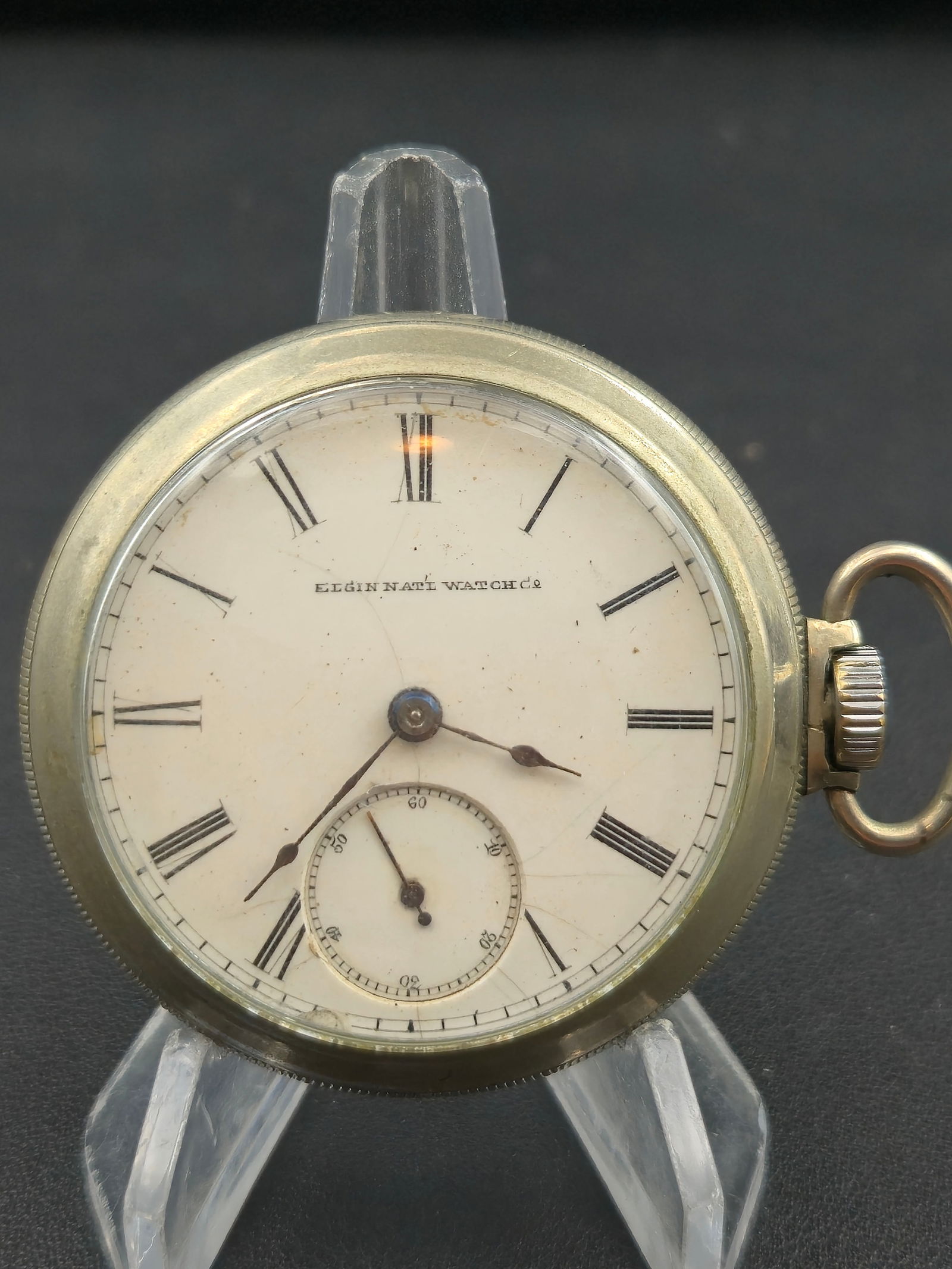 Elgin 1884 G.M. Wheeler 18s Pocket Watch 52.5mm – 13J – Base Metal Case – Running (1 of 6)