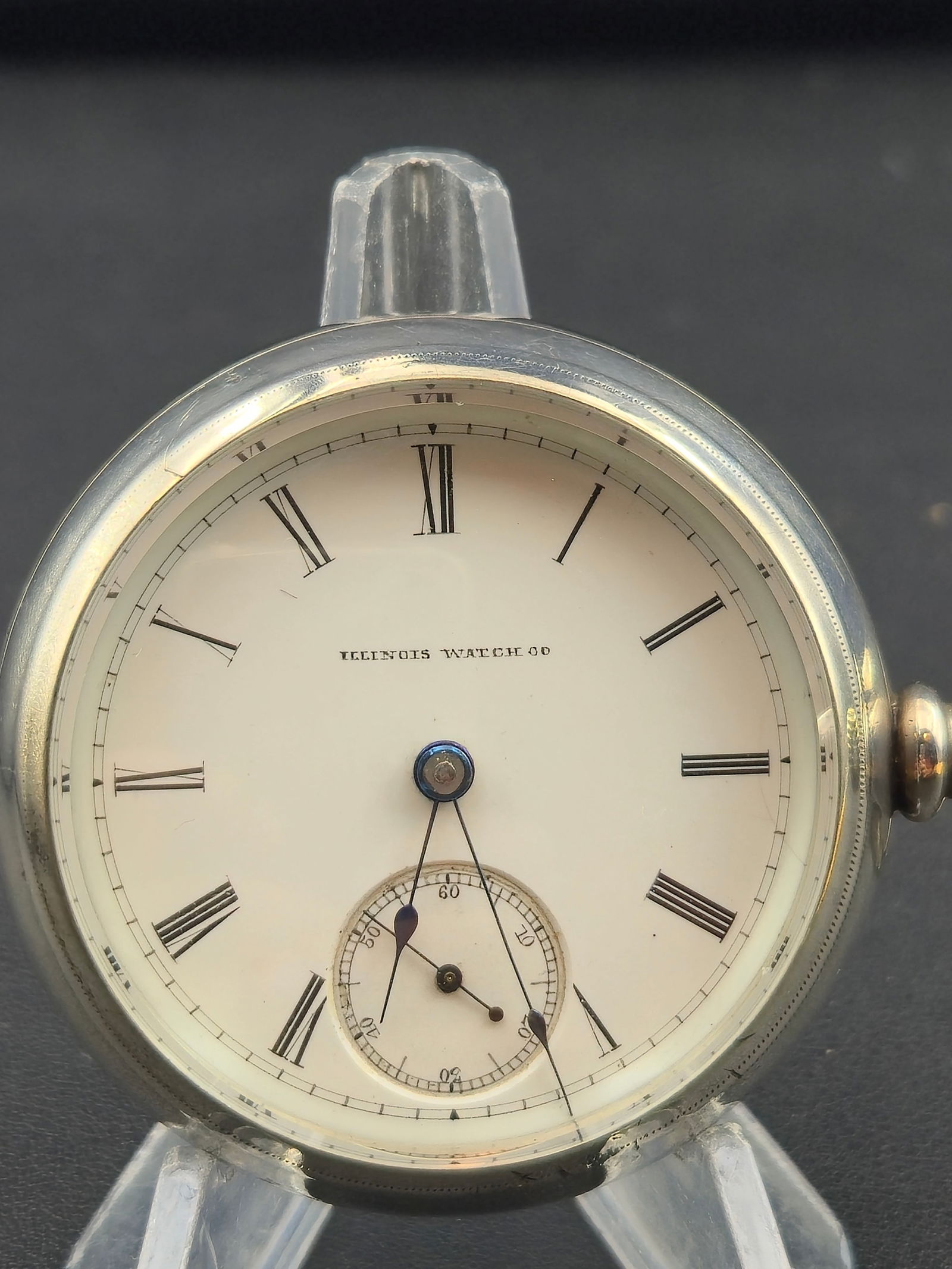 1886 Illinois Grade 2 18s Pocket Watch 11J – Fahys Coin Silver Case 52.5mm – Running (1 of 9)