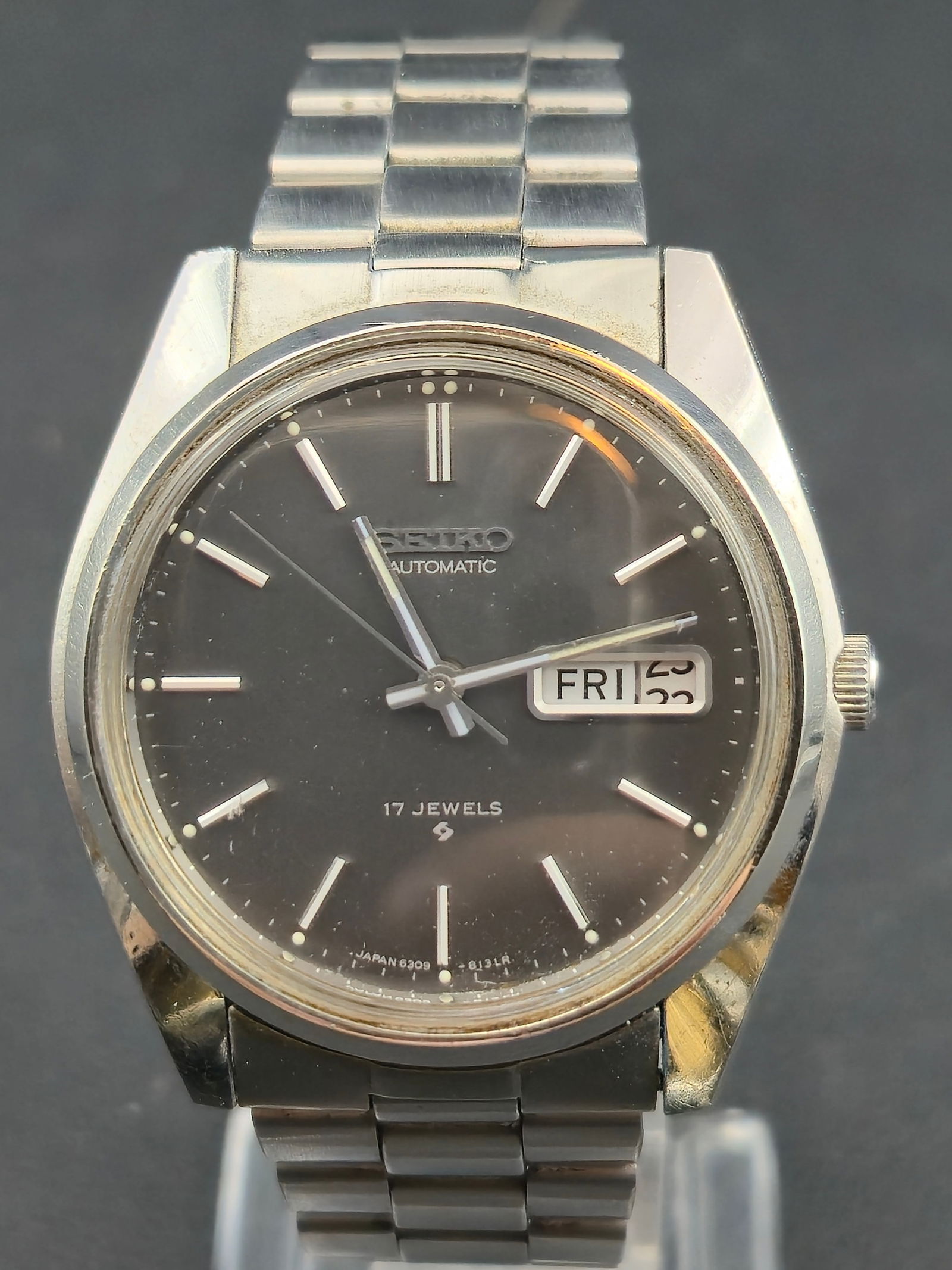 1978 Seiko 6309-8133 Automatic – 36.9mm Stainless – Day/Date – ‘Dress 6309’ – Runs – (1 of 10)