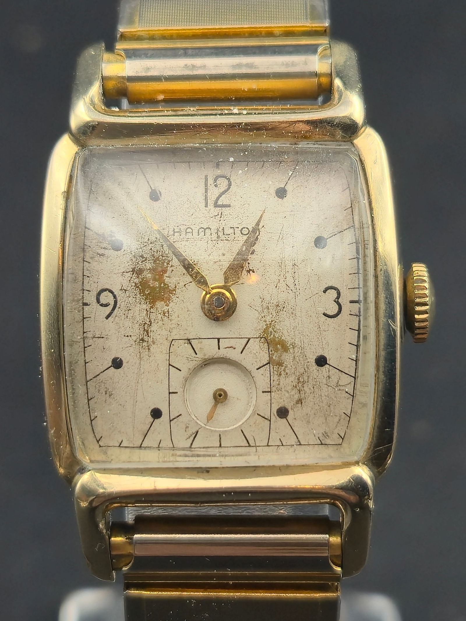1950s Hamilton Ward 25mm 10K Gold-Filled Bezel 17J Manual Wind Dress Watch – Running (1 of 11)