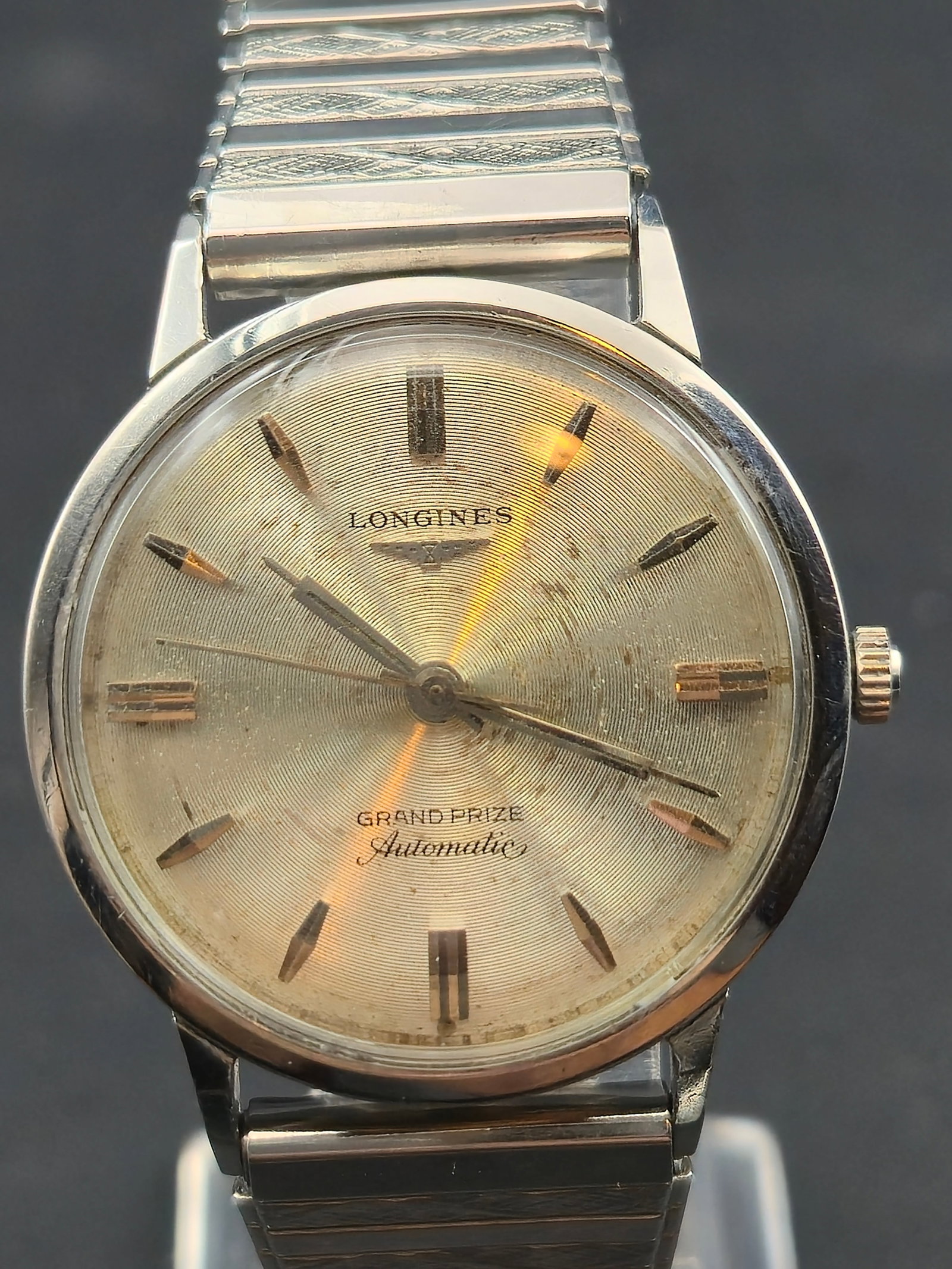 1962 Longines Grand Prize Automatic 342 Stainless Steel 33mm (Box) – Running (1 of 13)