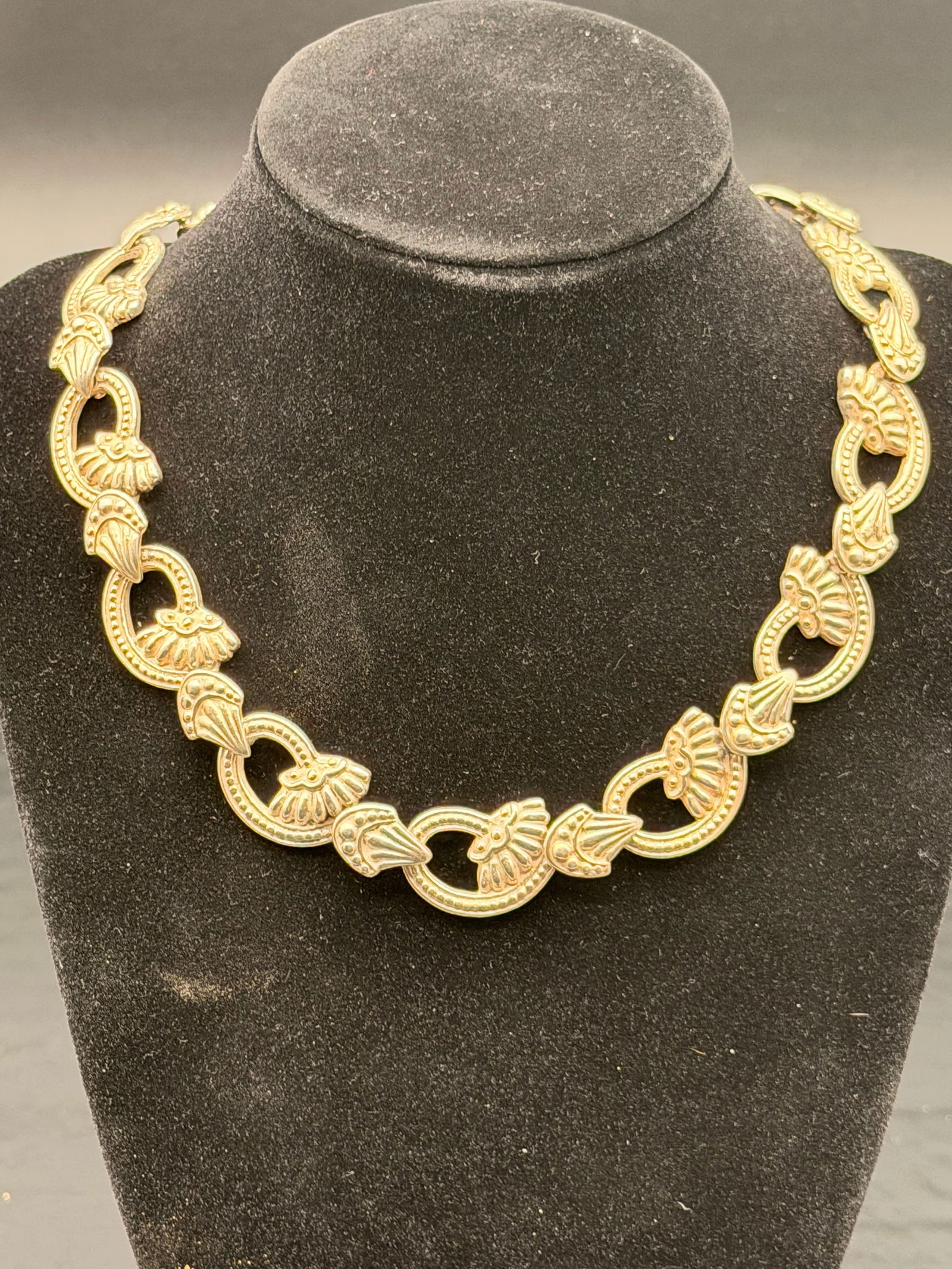 Vintage Taxco Sterling Silver Link Necklace – 74g – Mexico 925 (1 of 5)