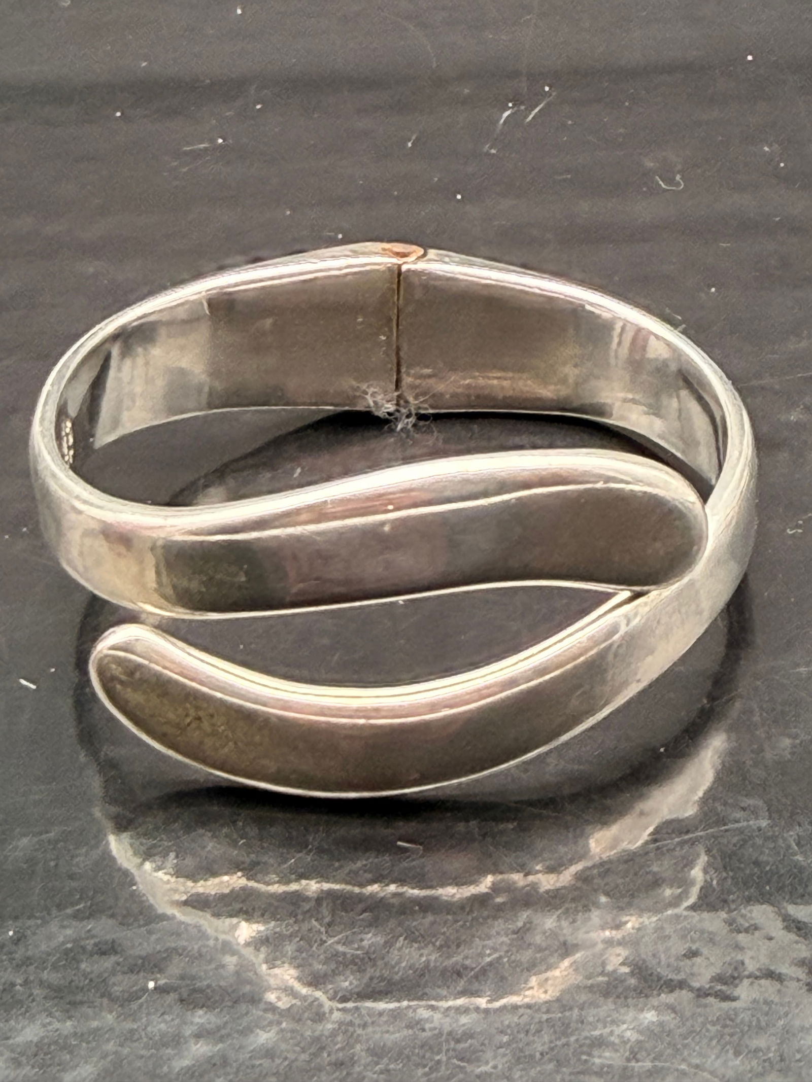 Vintage Mexico 925 Silver Wrap Cuff Bracelet – 51g (1 of 6)