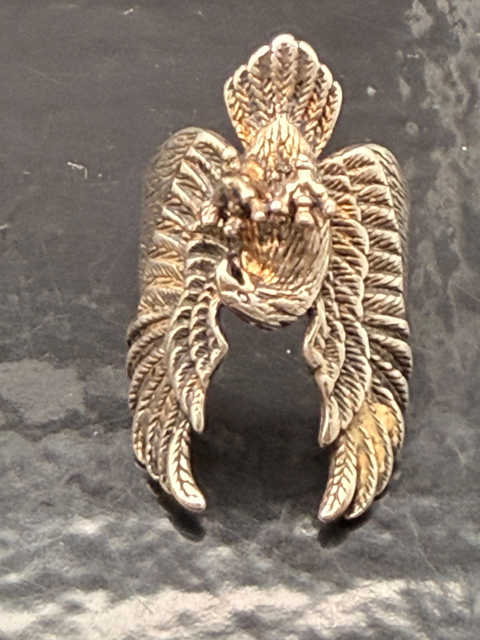 Sterling Silver 925 Eagle Wing Wrap Ring – 14g (1 of 7)