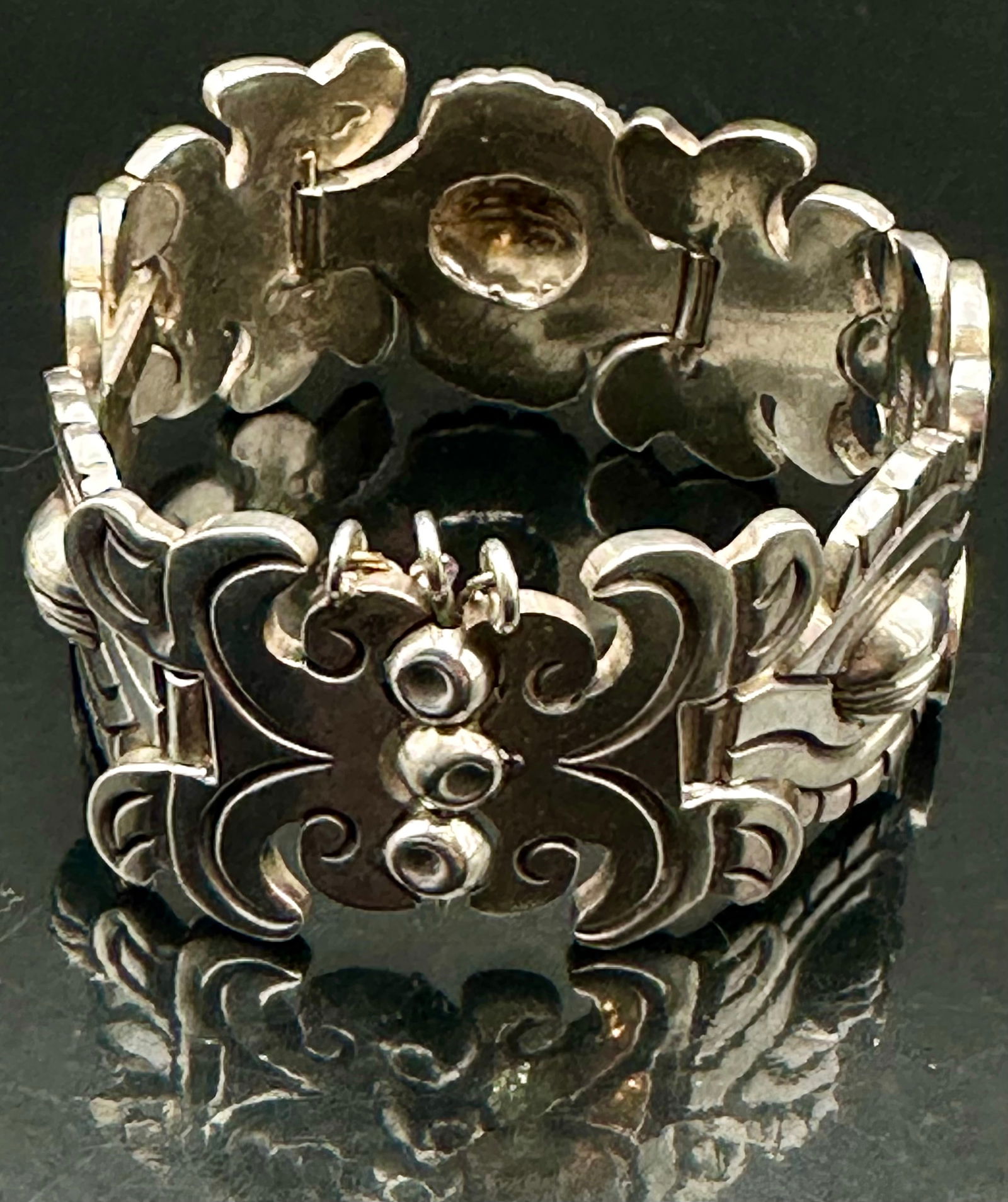 Heavy Sterling Mexico Panel Bracelet – 110g (1 of 8)