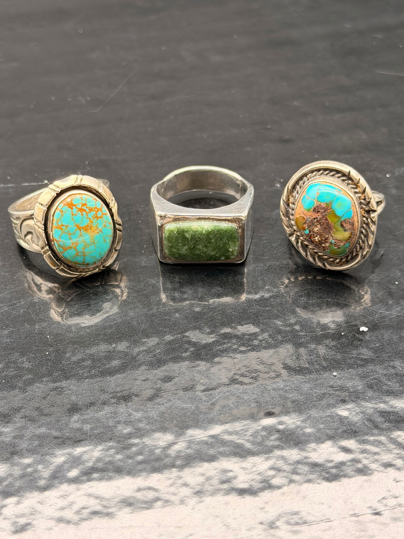 Vintage Navajo Sterling Silver Turquoise (1 of 11)