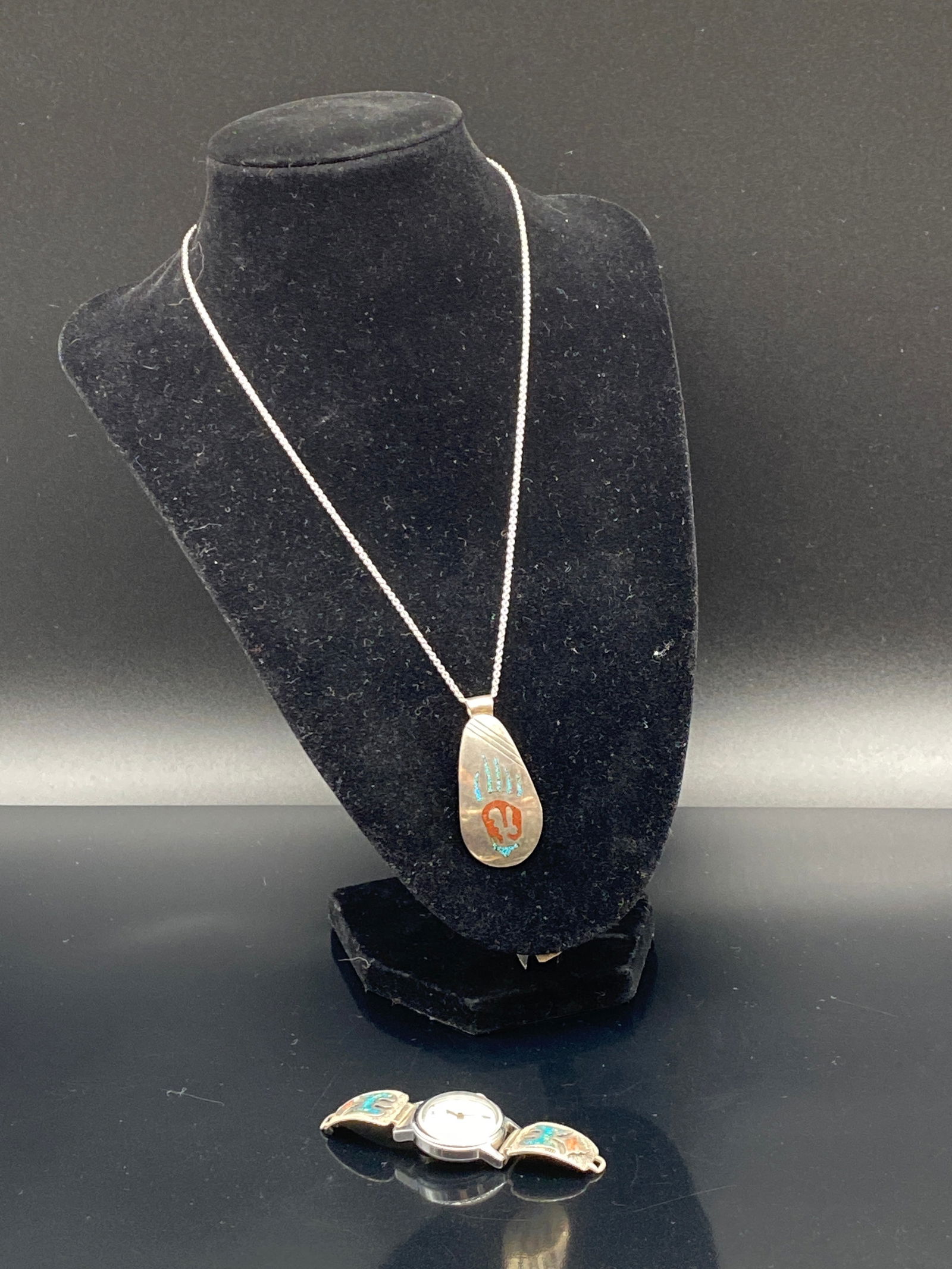 Southwestern Pendant Necklace & Watch Set (1 of 10)