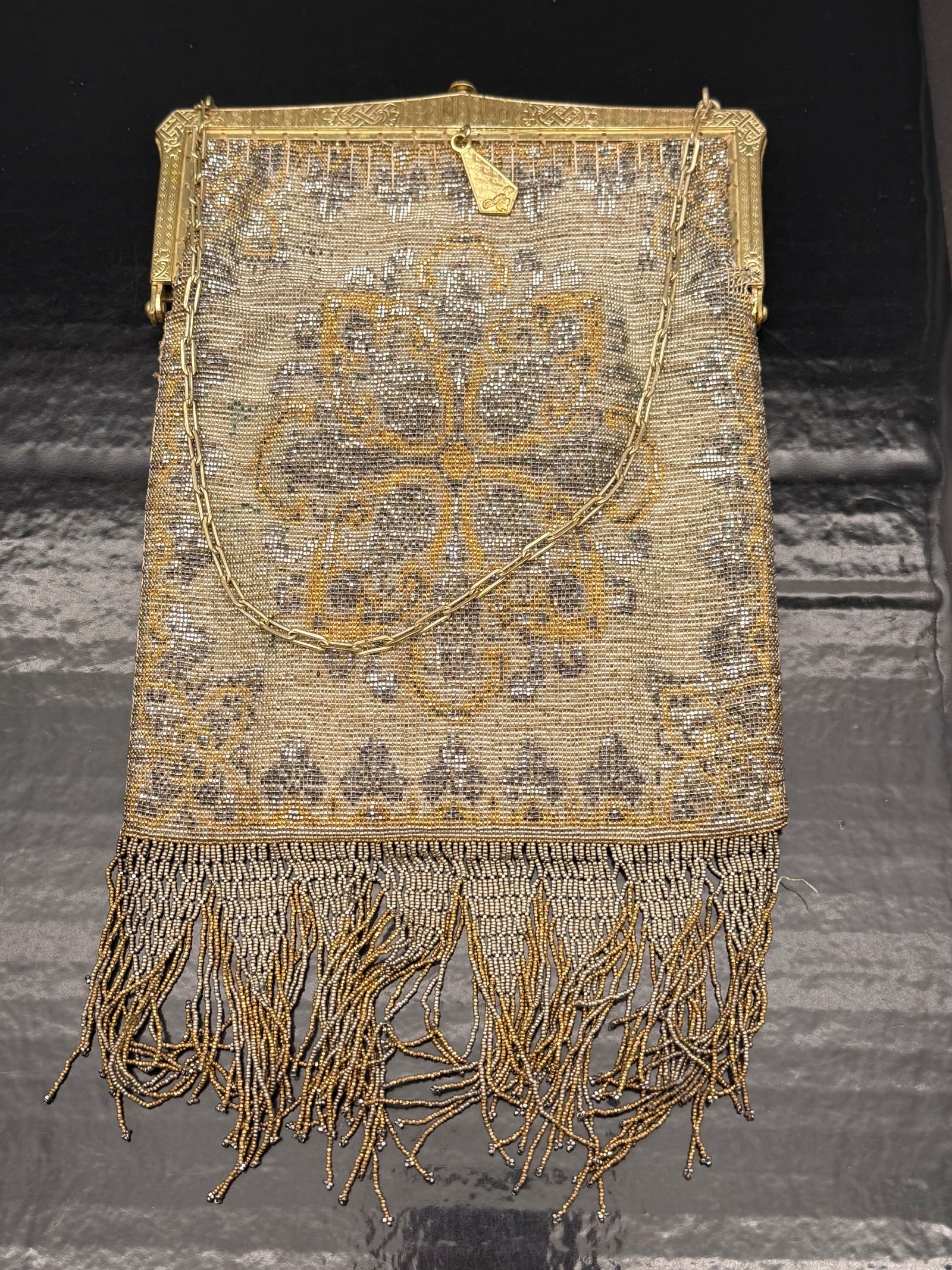 Whiting & Davis 1920s Art Deco Mesh Purse – PAT OCT 4 1927 – 354g (1 of 6)