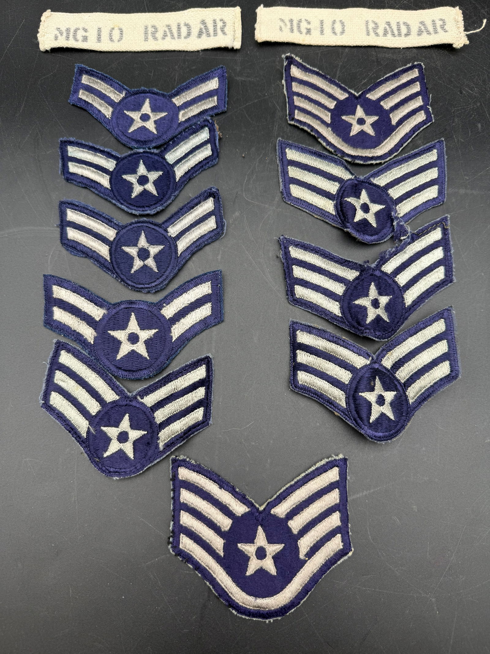 Vintage U.S. Air Force Wing Rank Patches USAF Airman Insignia Sergeant Stripes (1 of 7)