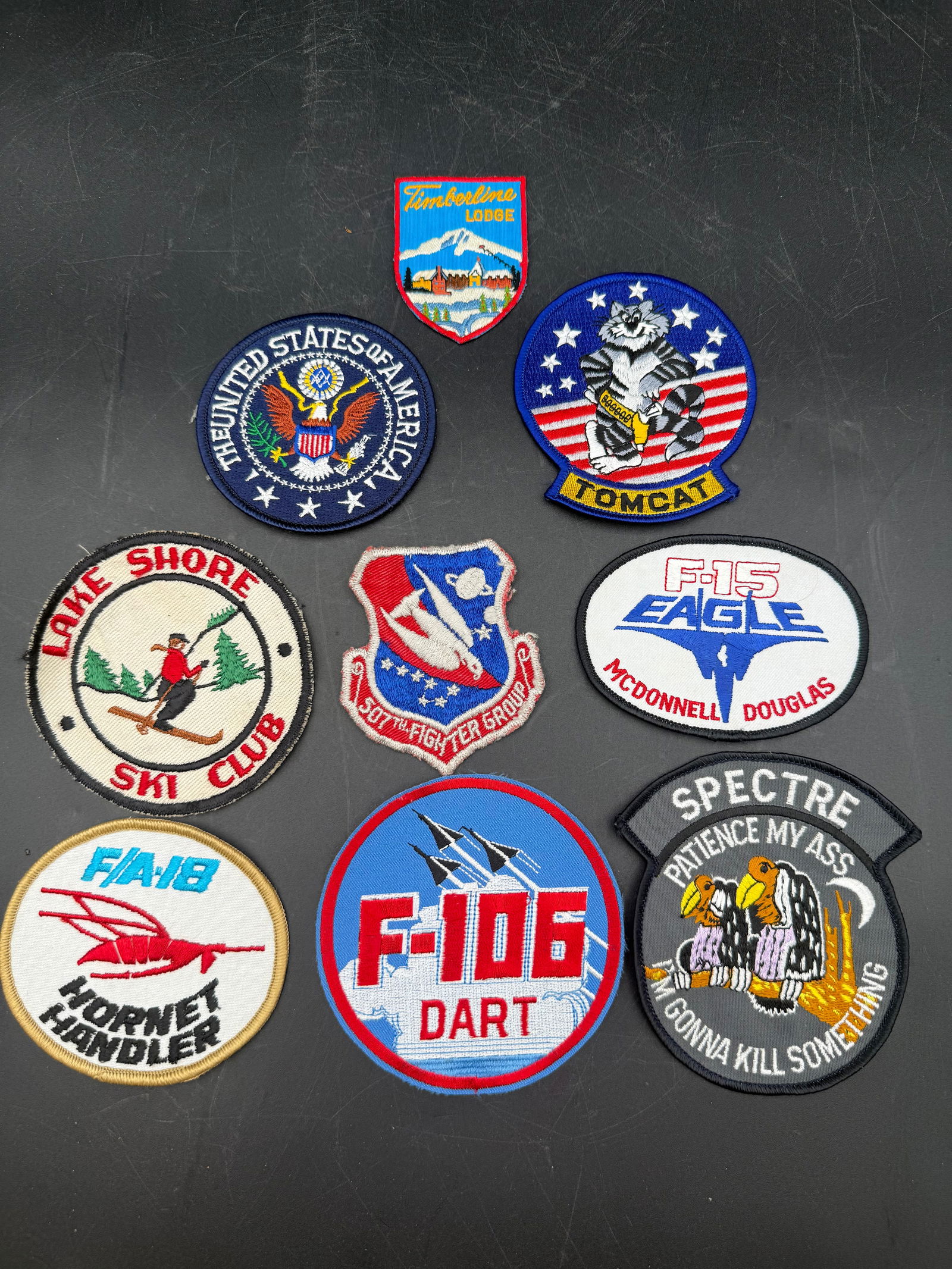 Lot of 9 mixed patches (1 of 11)