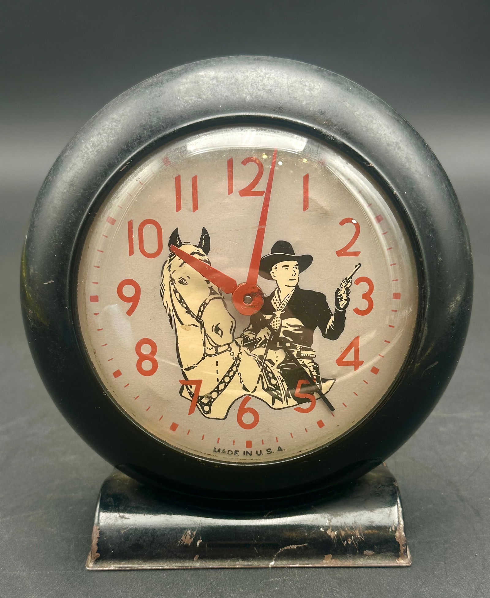 Vintage US Time Cowboy Alarm Clock – Not Tested (1 of 7)