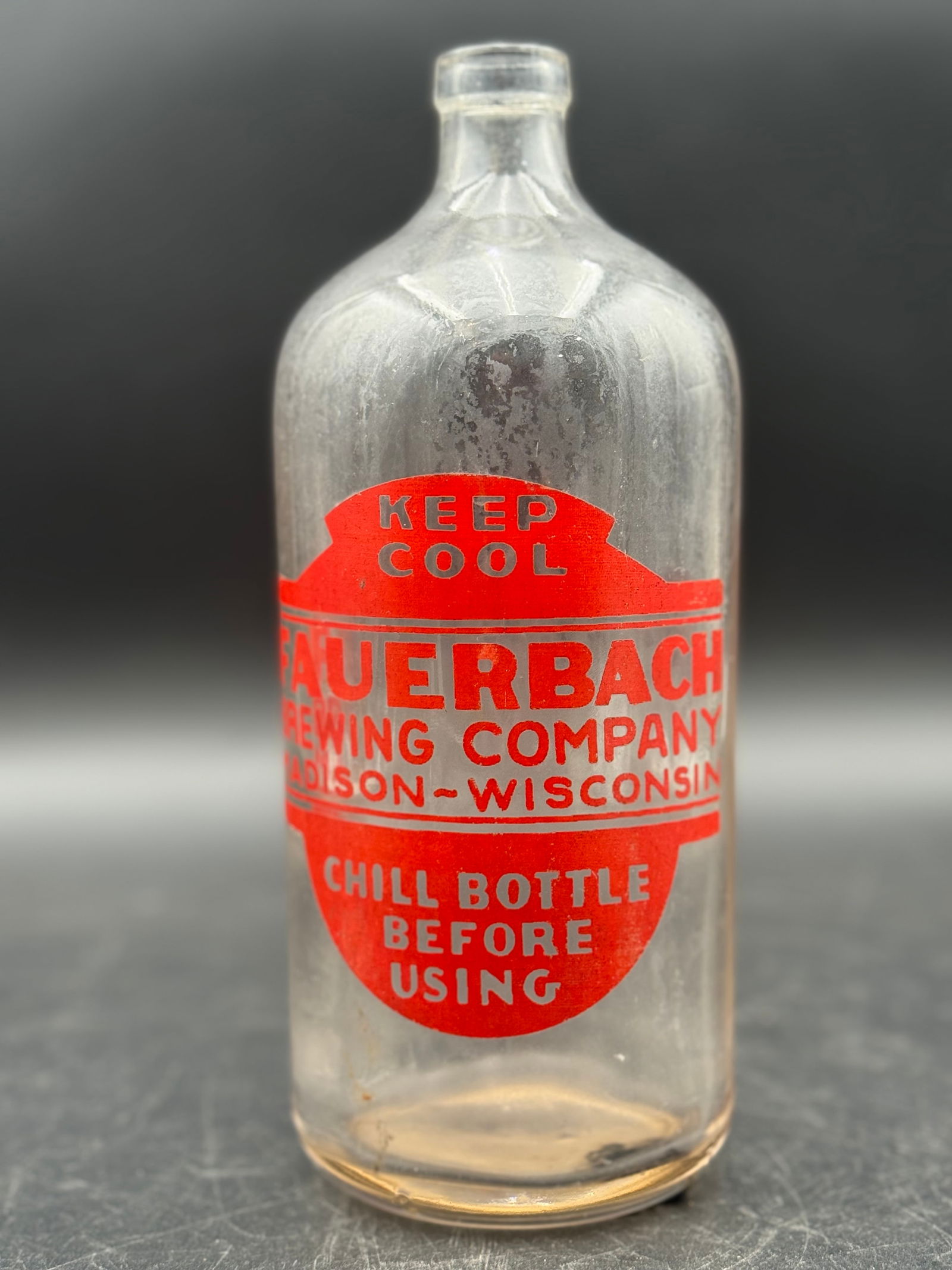 Vintage Glass Bottle from the Fauerbach Brewing Company (1 of 8)