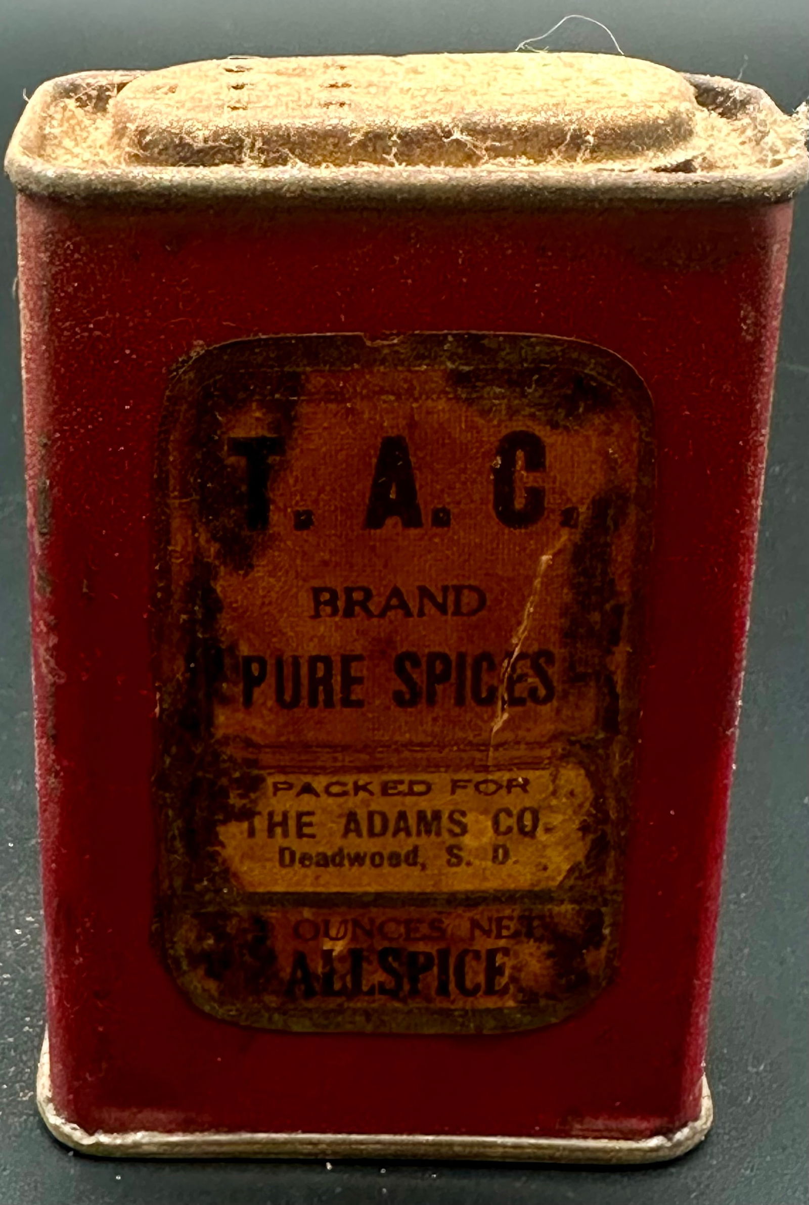 Early T.A.C. Brand Pure Spices Allspice Tin – Deadwood, S.D. (1 of 6)