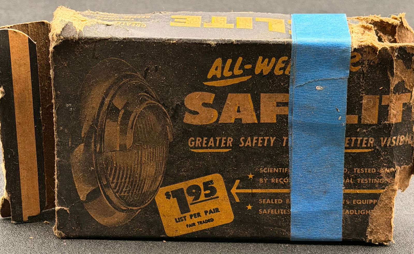 Vintage All-Weather Safelite Headlight Rings Aske Products Detroit Lot of 6 (1 of 8)