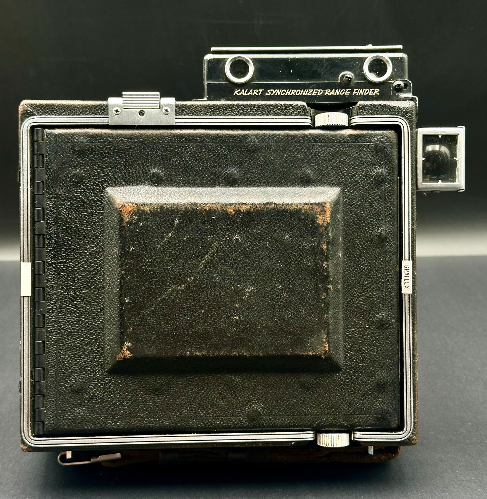 Vintage Graflex Press Camera w/ Kalart Synchronized Range Finder – 4×5 (1 of 13)
