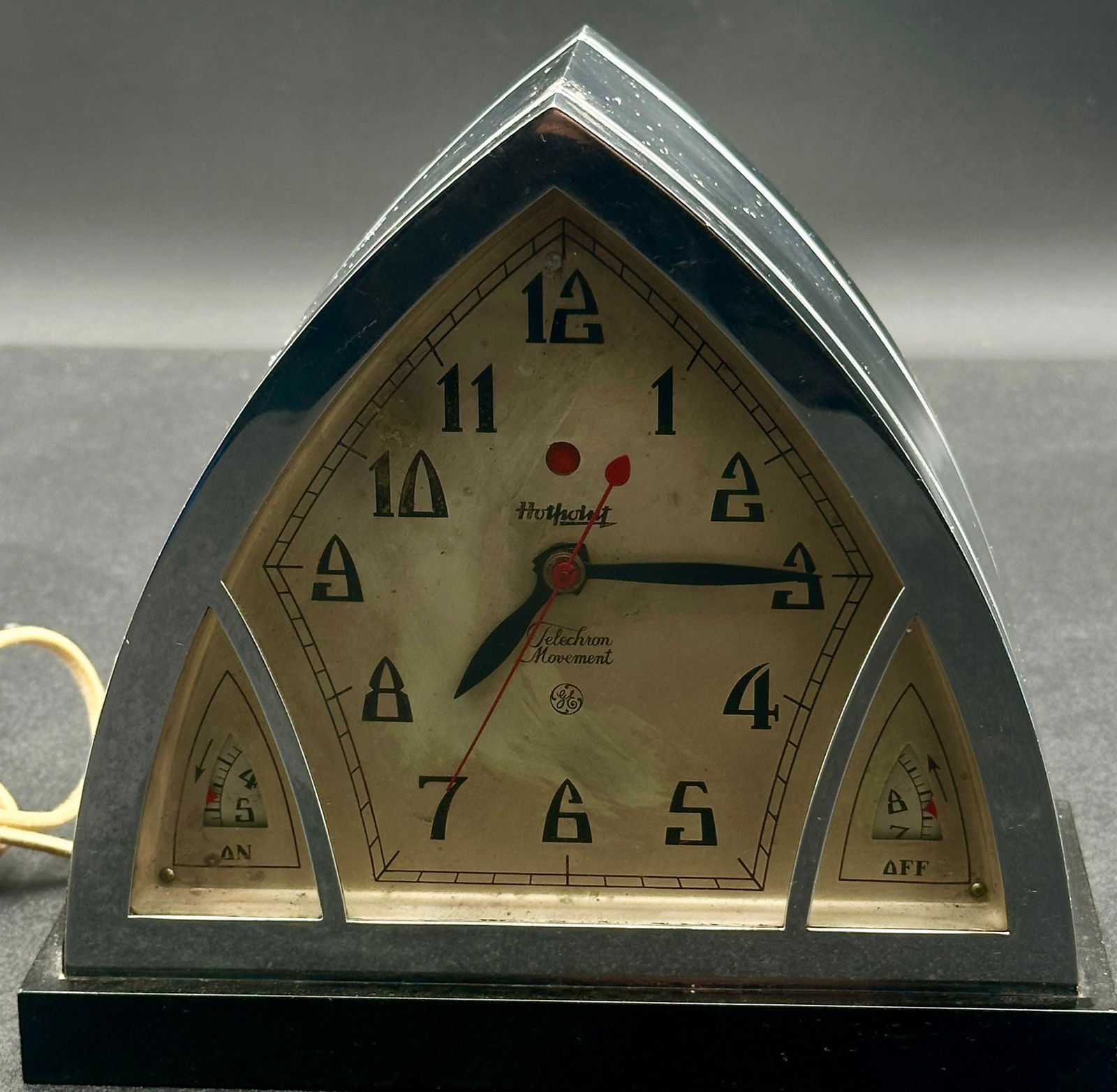 Vintage Hotpoint Electric Range Timer Clock, GE Telechron, Untested (1 of 12)