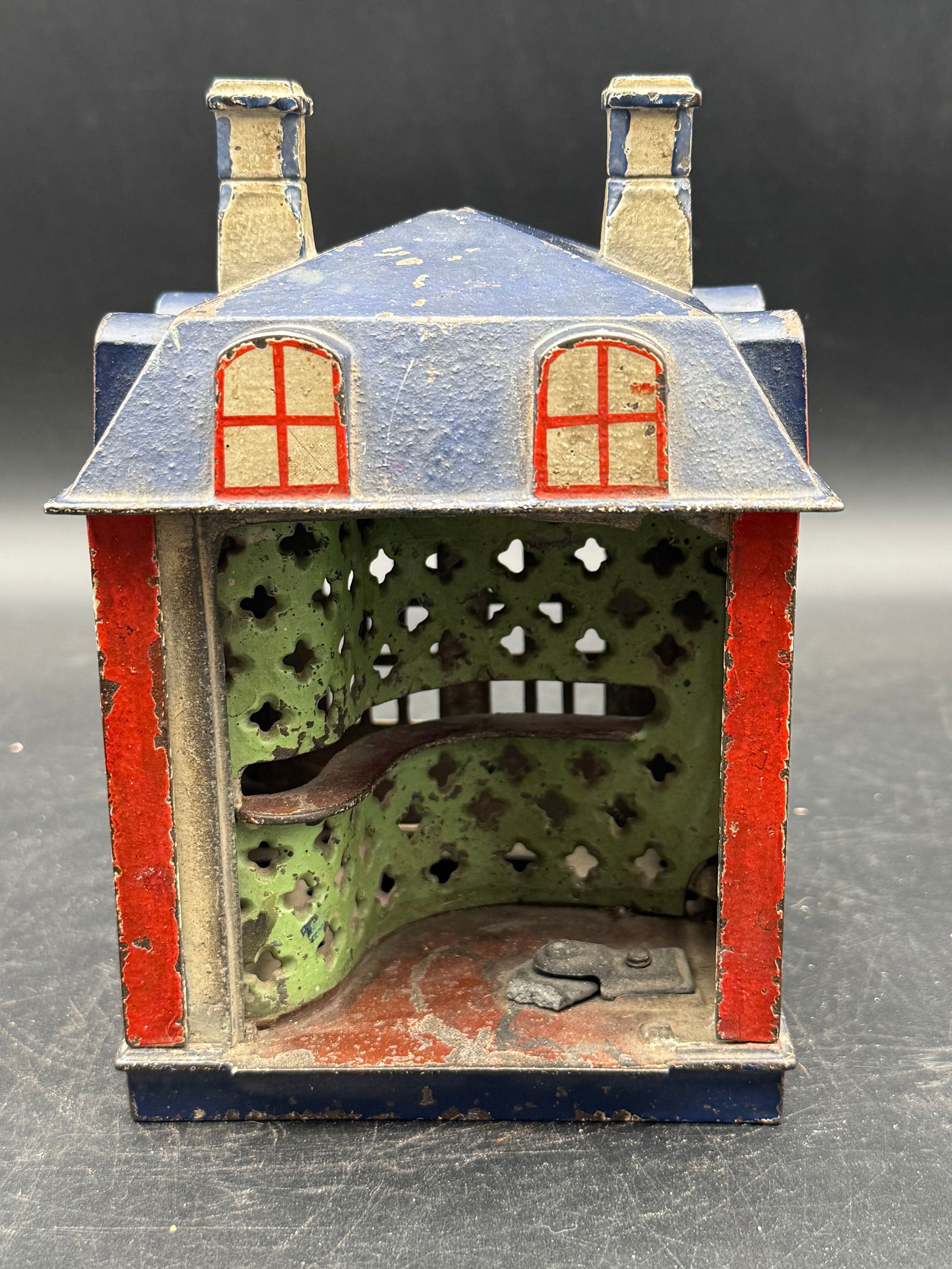 J. & E. Stevens cast iron "Novelty" mechanical bank, patented in 1873. (1 of 10)